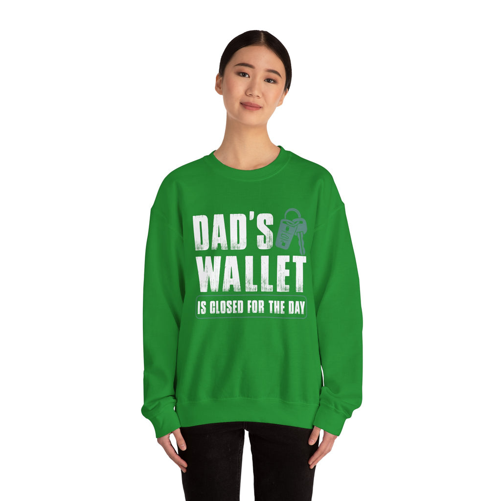 Dads Wallet Is Closed For The Day Unisex Heavy Blend Crewneck sweatshirt