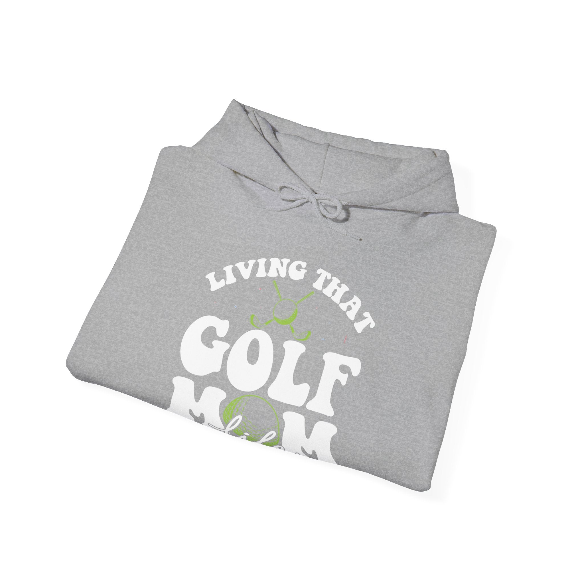 Living That Golf Mom Life Blend Unisex Heavy Hooded Sweatshirt