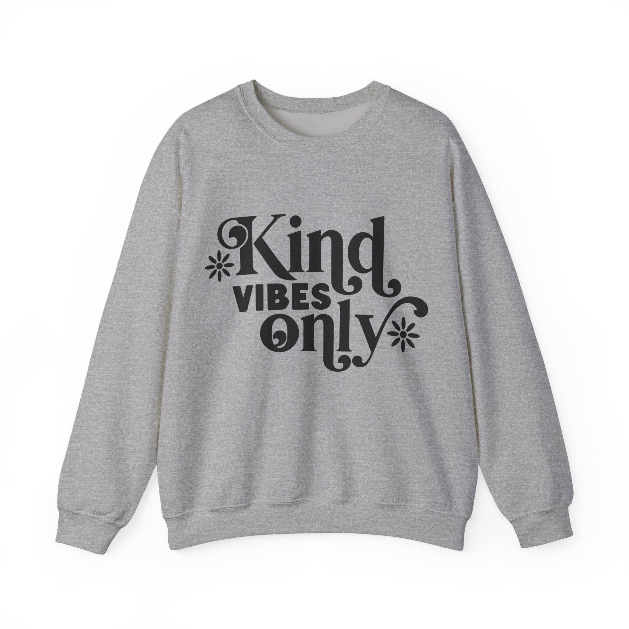Kind Vibes Only Unisex Heavy Blend Crewneck Sweatshirt for Ultimate Comfort