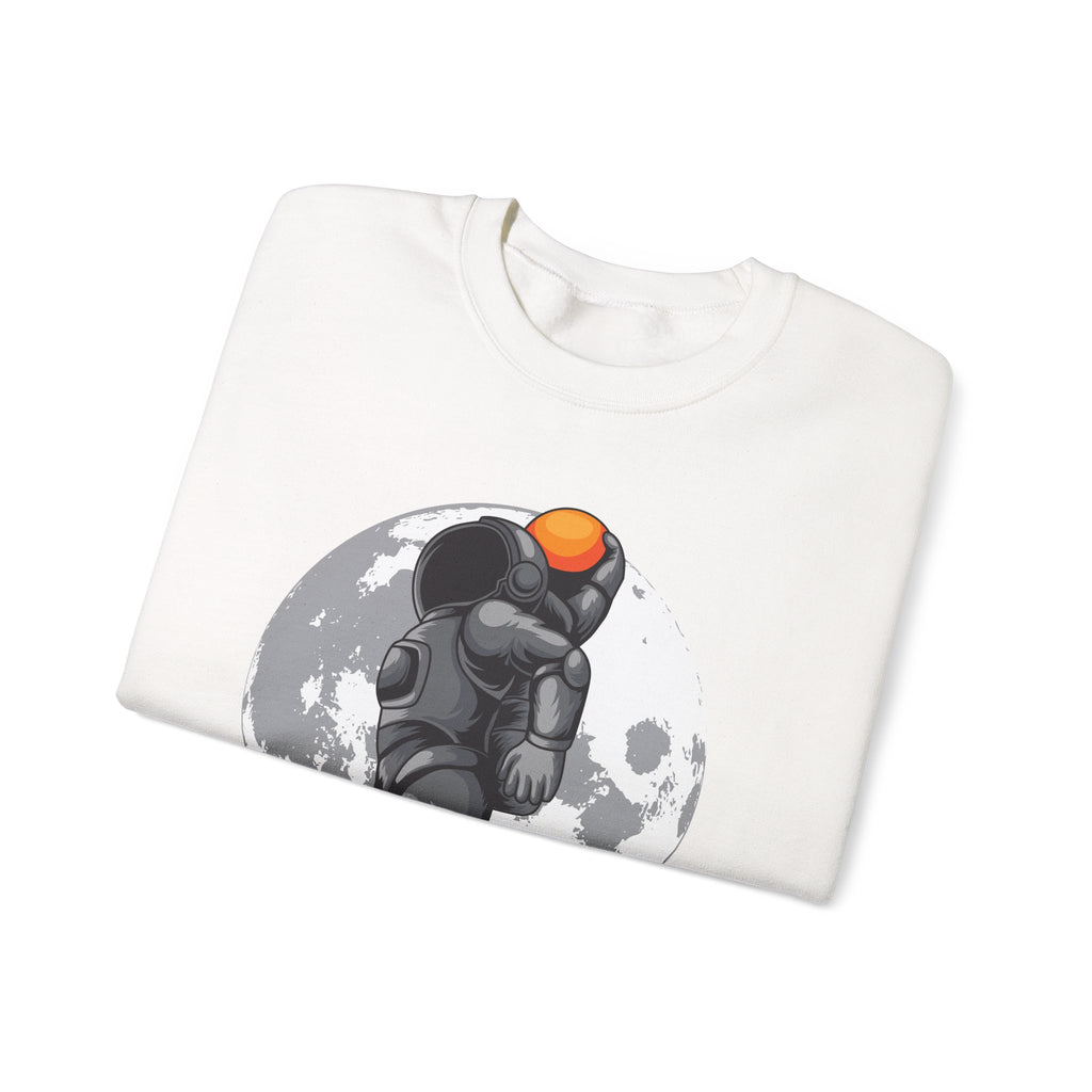 Dunking Basketball Astronaut Unisex Heavy Blend Crewneck Sweatshirt