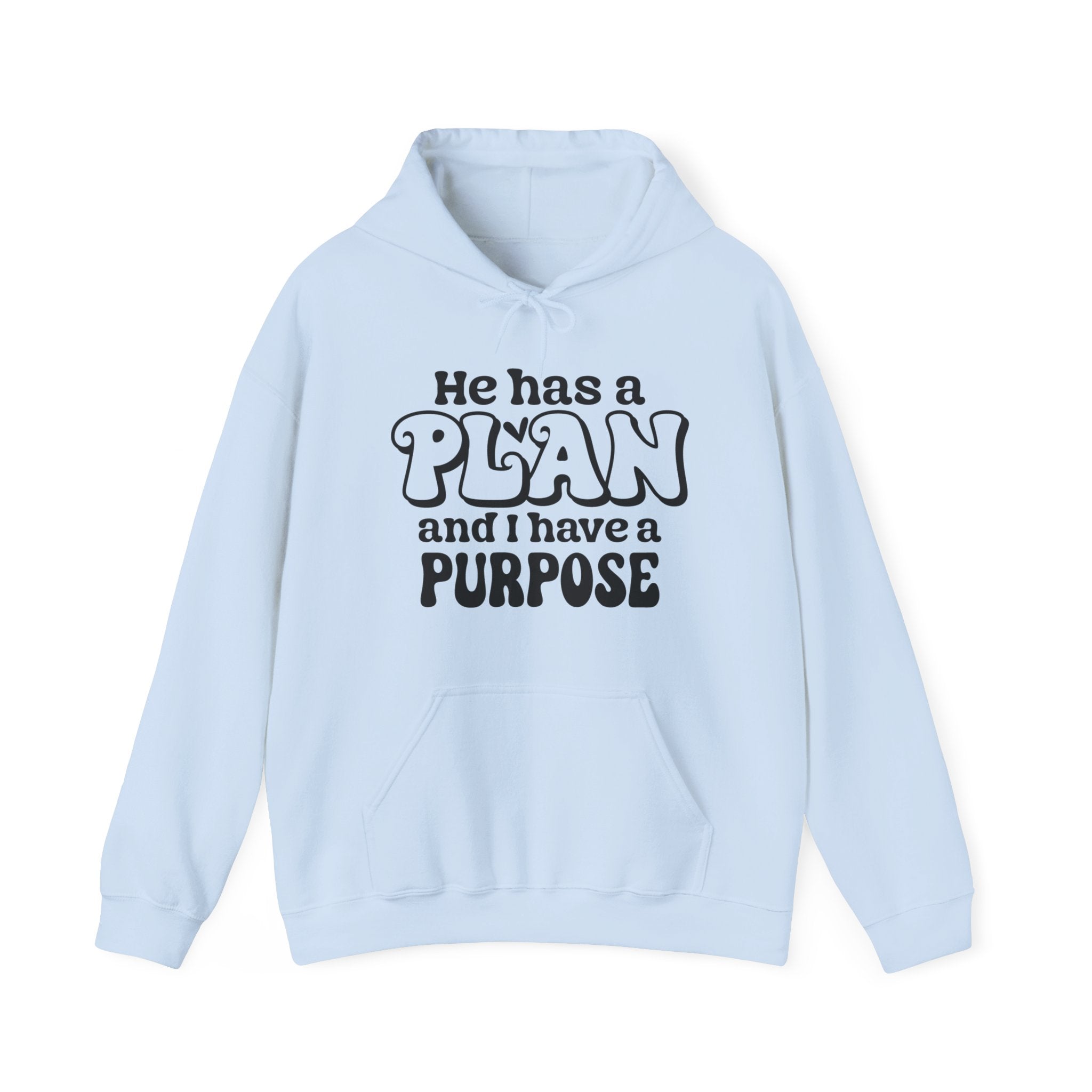He Has A Plan Unisex Heavy Blend Hooded Sweatshirt for Ultimate Comfort