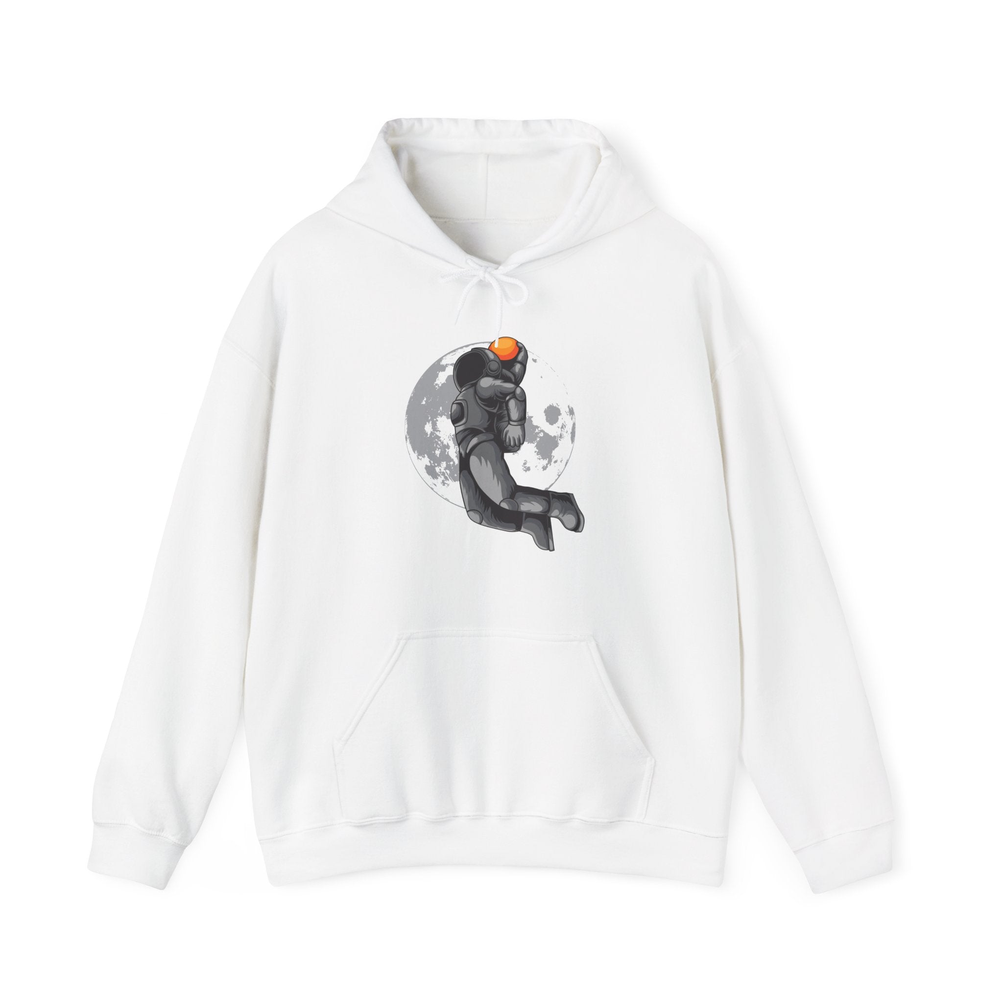 Dunking Basketball Astronaut Unisex Heavy Blend Hooded Sweatshirt