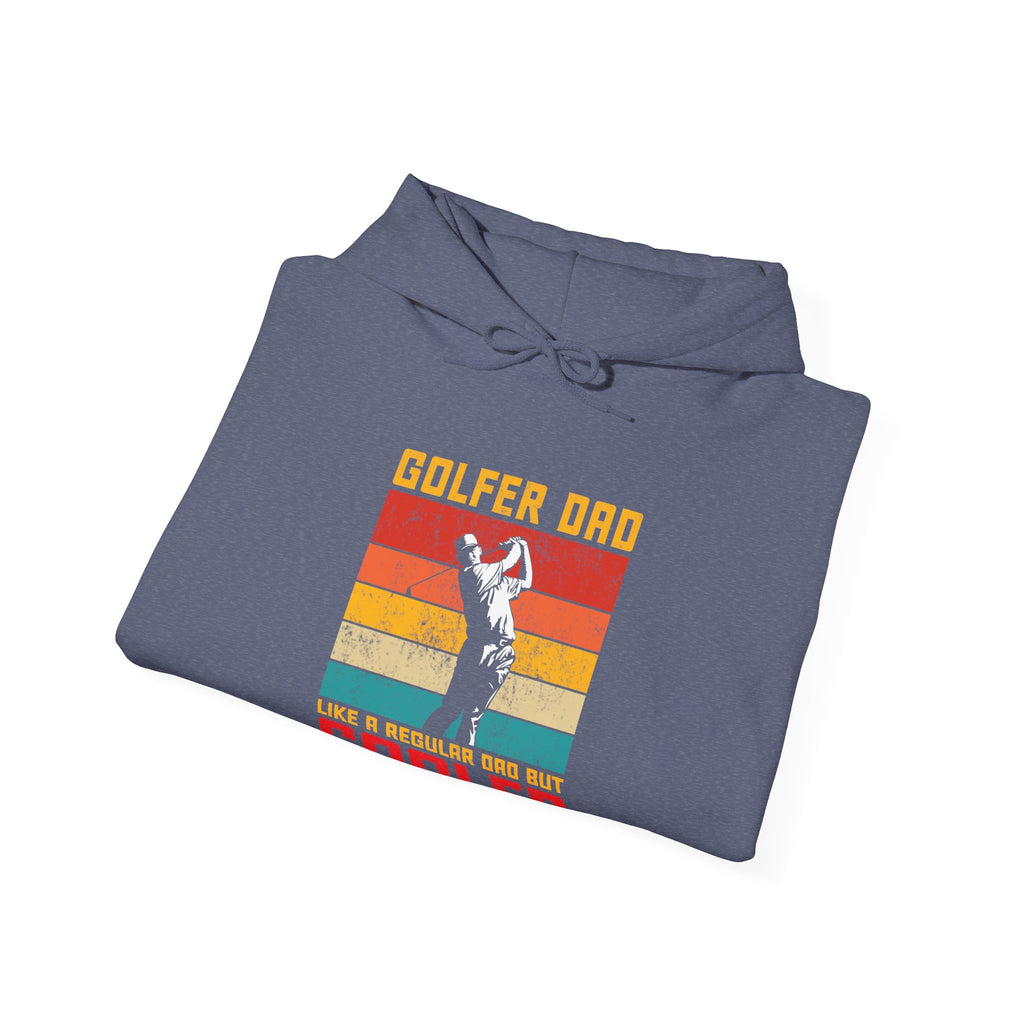 Golfer Dad Like A Regular Dad But Cooler Unisex Heavy Blend Hooded Sweatshirt