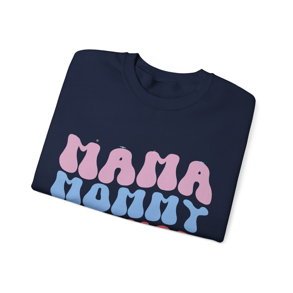 Mama Mommy Unisex Heavy Blend Crewneck Sweatshirt for Ultimate Comfort