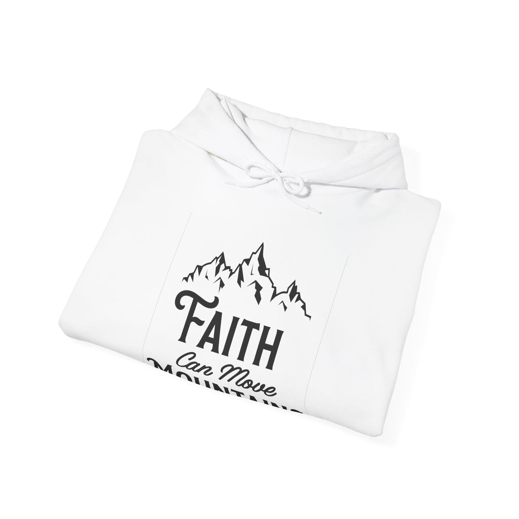 Faith Can Move Mountains Unisex Heavy Blend Hooded Sweatshirt