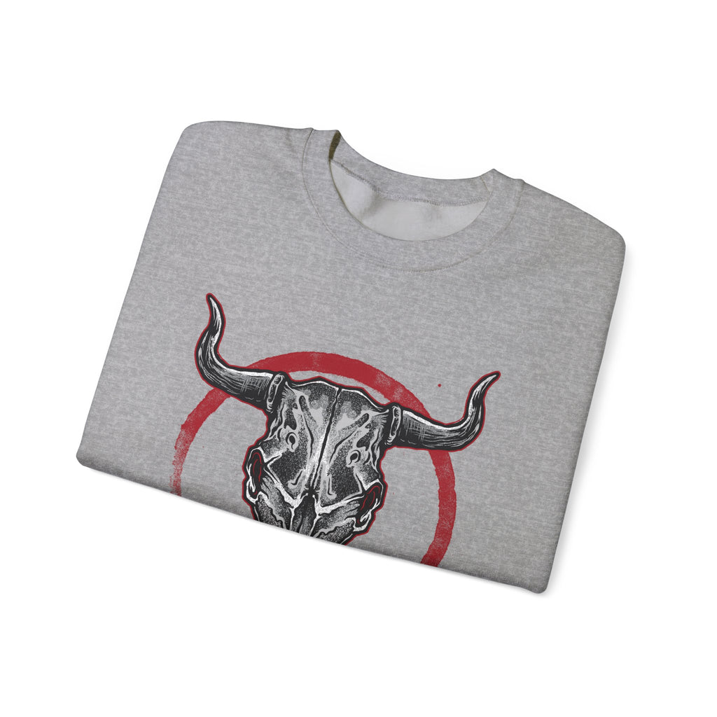 Bull Skull Unisex Heavy Blend Crewneck Sweatshirt for Ultimate Comfort