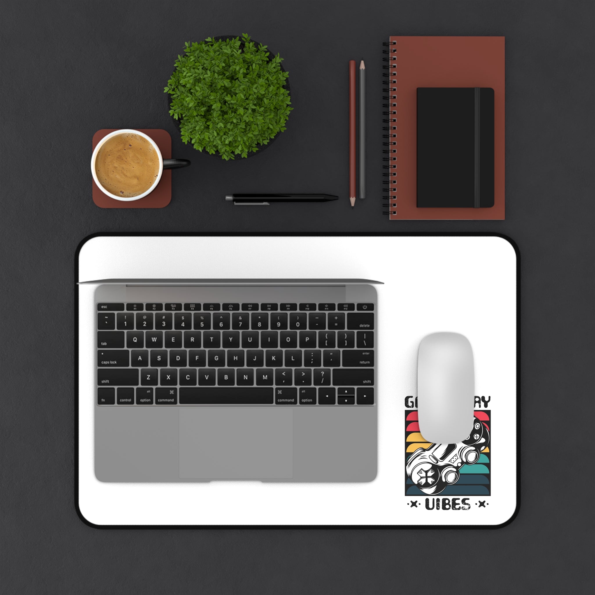 Customizable Neoprene Desk Mat with Anti Slip Backing in Multiple Sizes