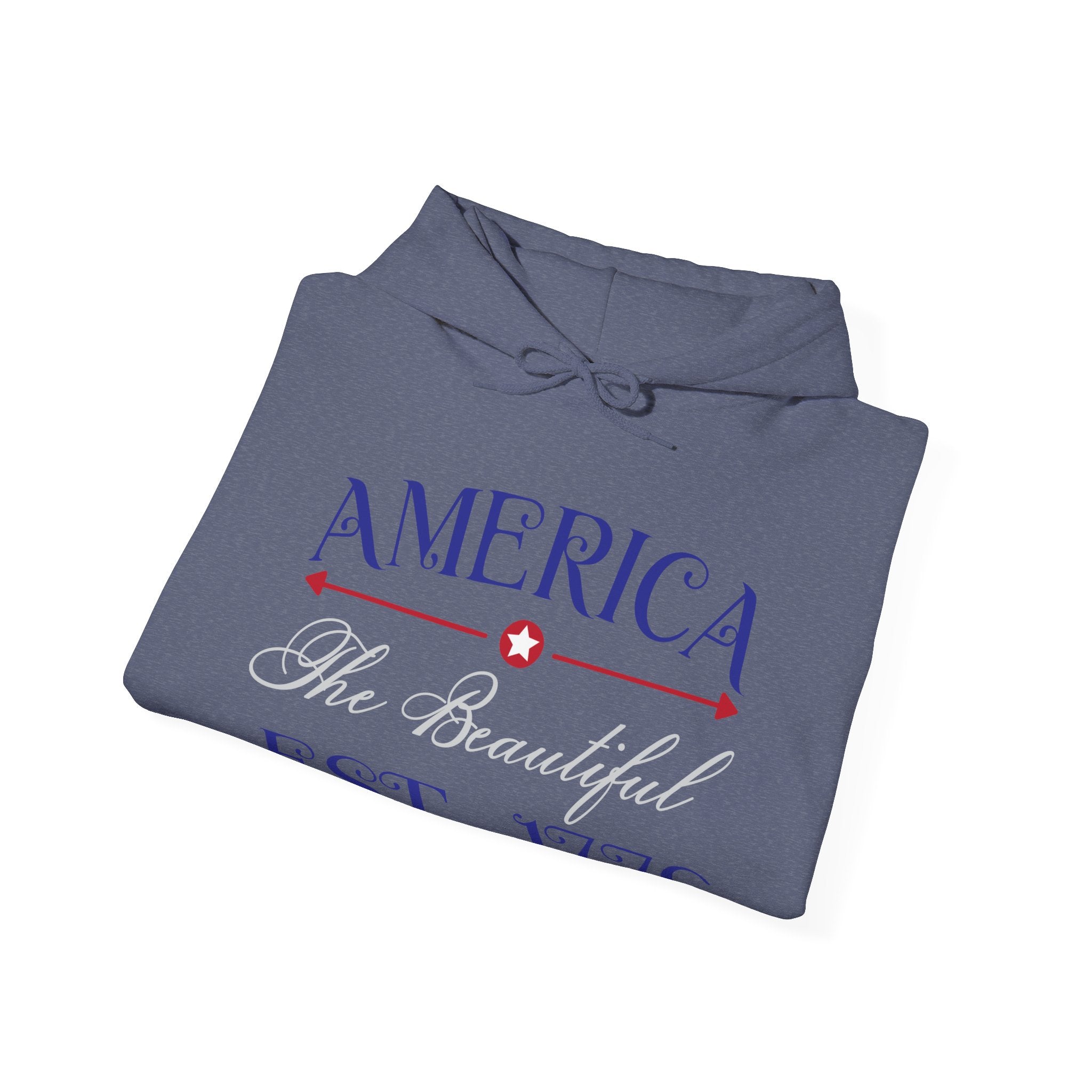 America The Beautiful EST 1776 Unisex Heavy Blend Hooded Sweatshirt