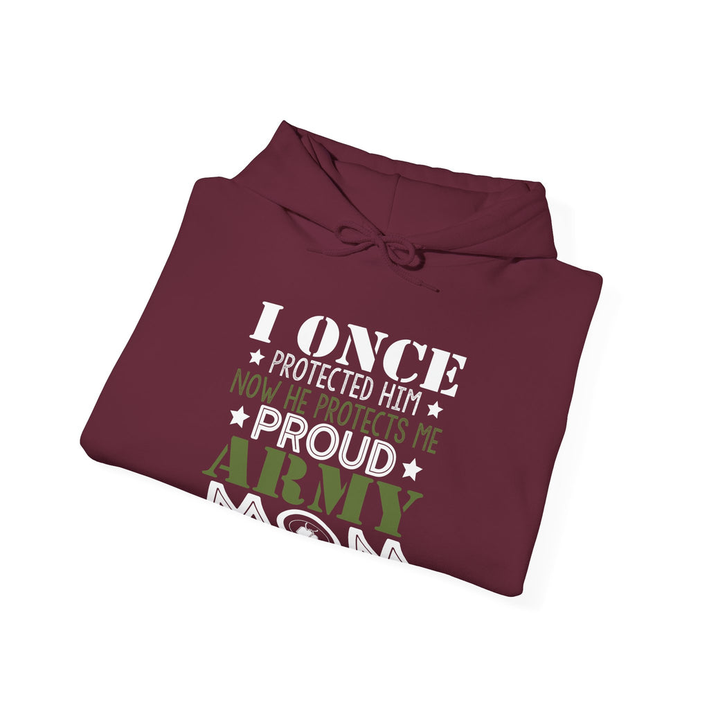 Proud Army Mom Unisex Heavy Blend Hooded Sweatshirt for Cold Days