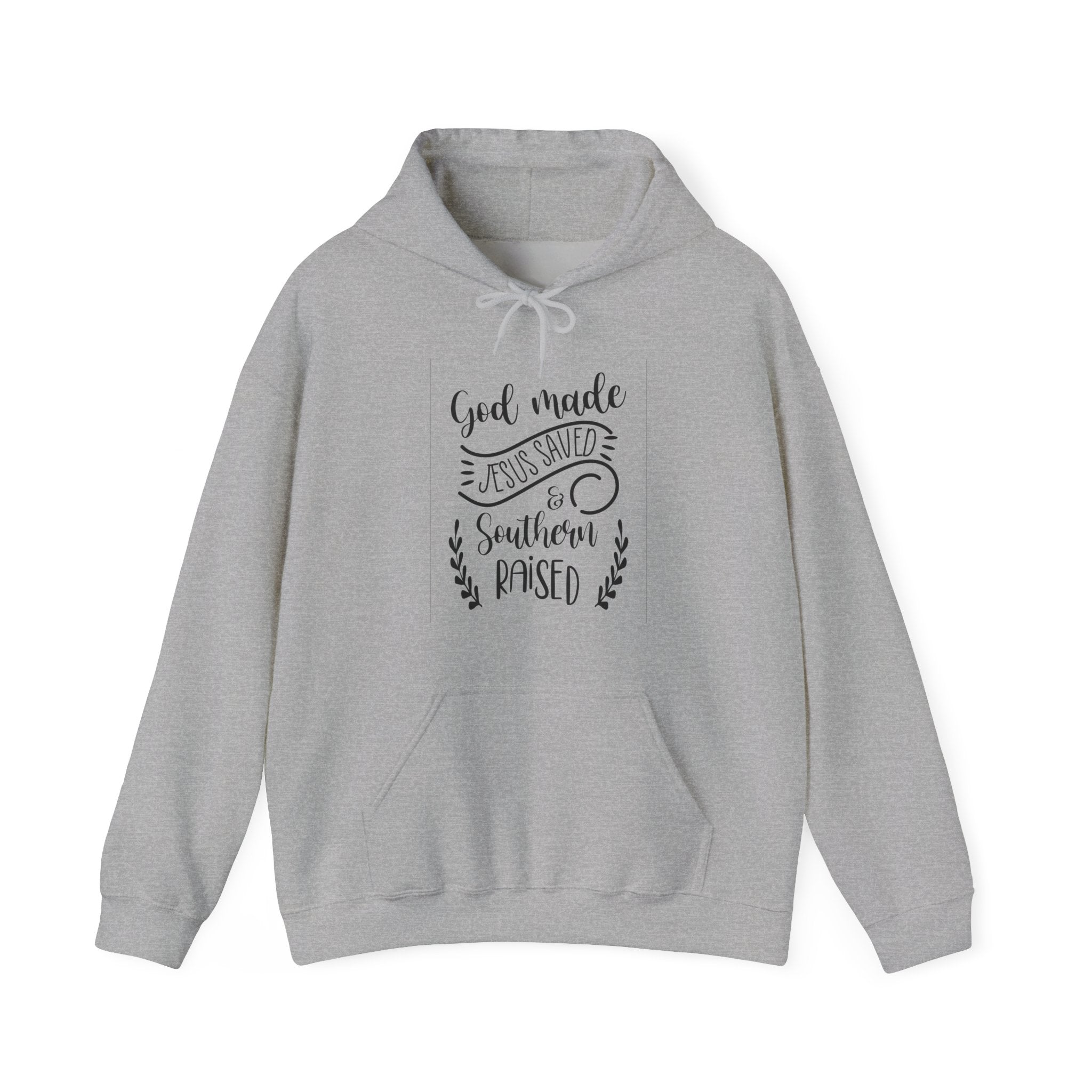 God Made Jesus Saved And Southern Raised Unisex Heavy Blend Hooded Sweatshirt
