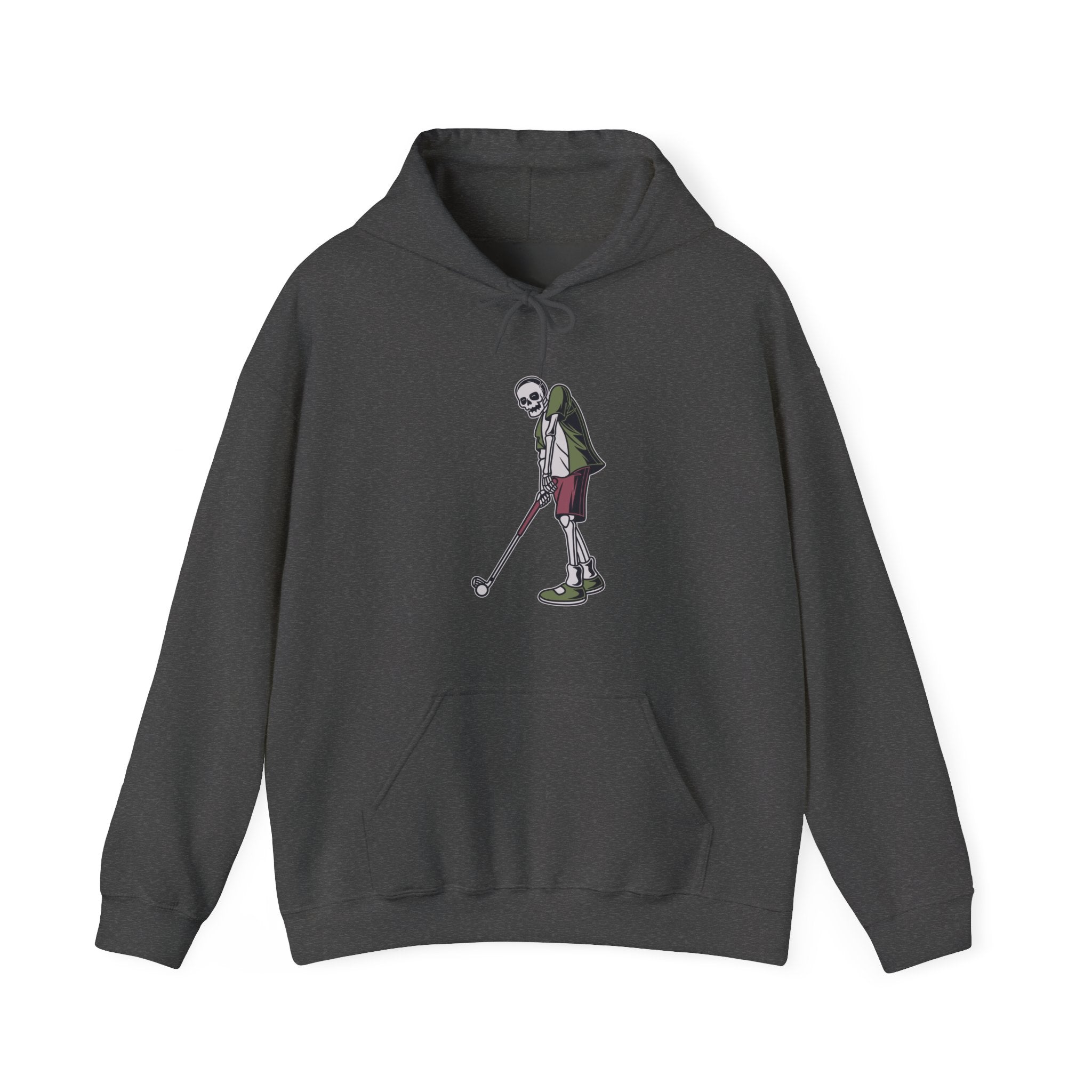Skeleton Golfer Unisex Heavy Blend Hooded Sweatshirt for Ultimate Comfort