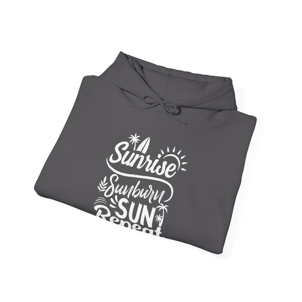 Sunrise Sunburn Sun Repeat Unisex Heavy Blend Hooded Sweatshirt