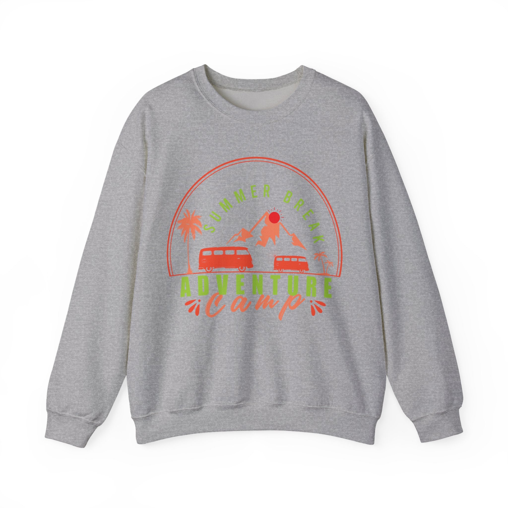 Summer Break Adventure Camp Unisex Heavy Blend Crewneck Sweatshirt