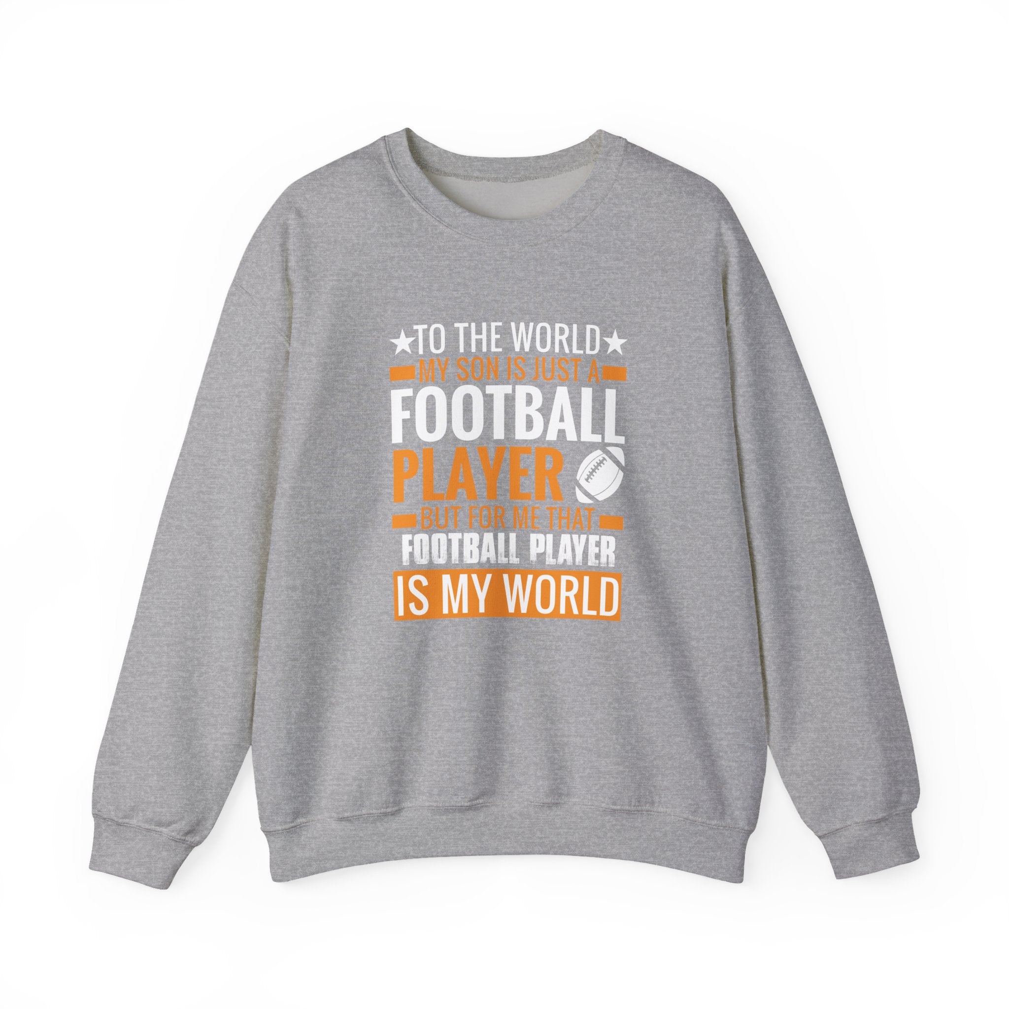 That Football Player Is My Whole World Unisex Heavy Blend Crewneck Sweatshirt