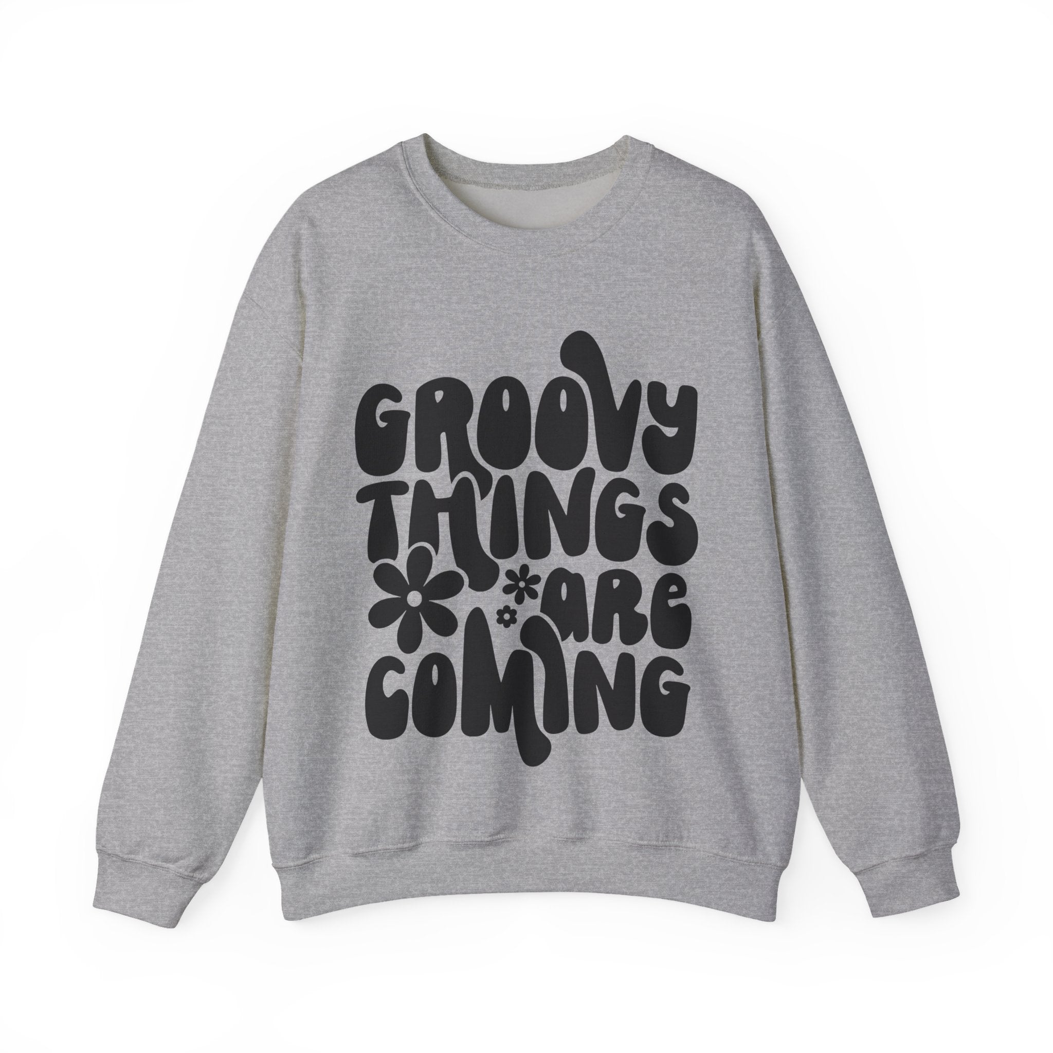 Groovy Things Are Coming Unisex Heavy Blend Crewneck Sweatshirt