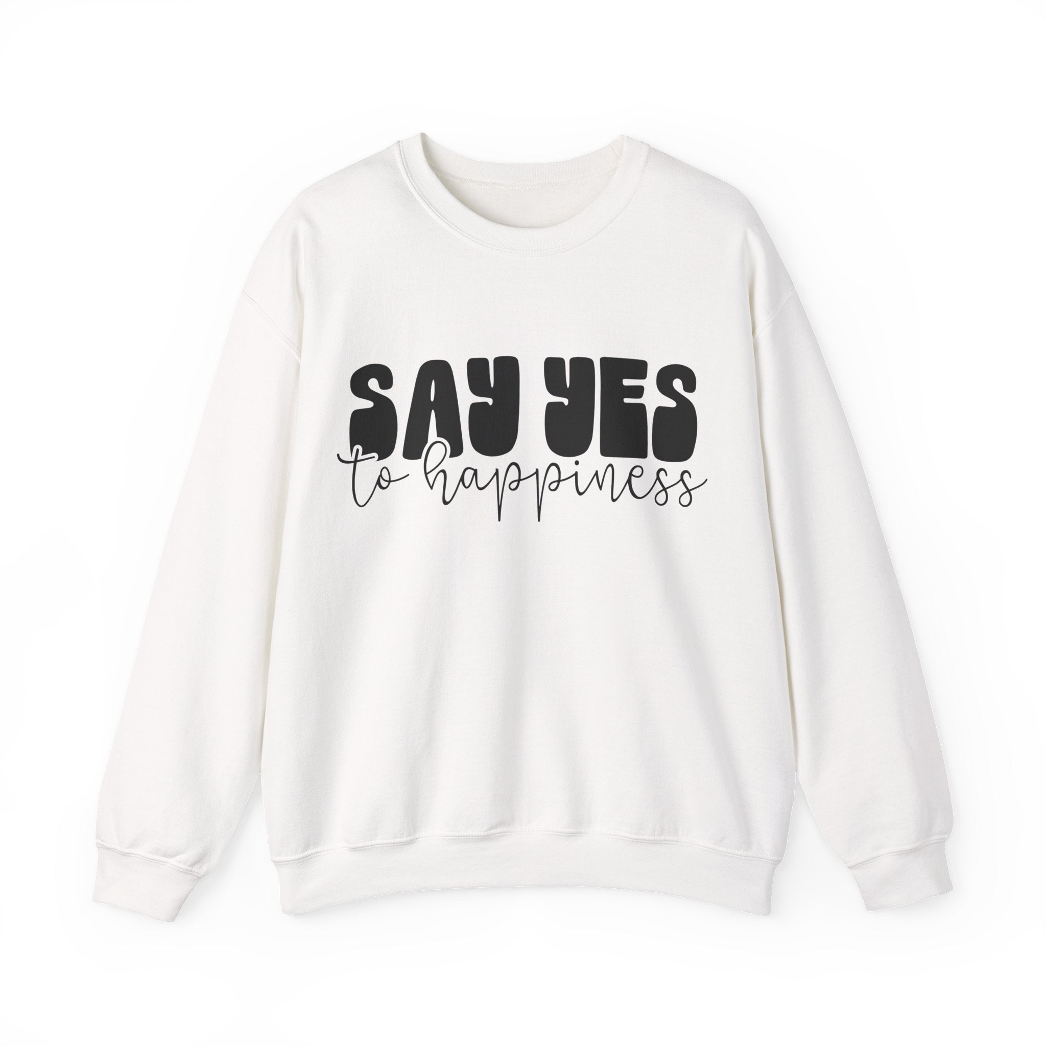 Say Yes To Happiness Unisex Heavy Blend Crewneck Sweatshirt