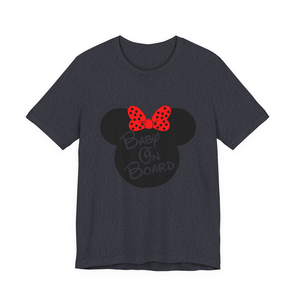 Baby On Board Mouse Ears Unisex Jersey Short Sleeve T-Shirt