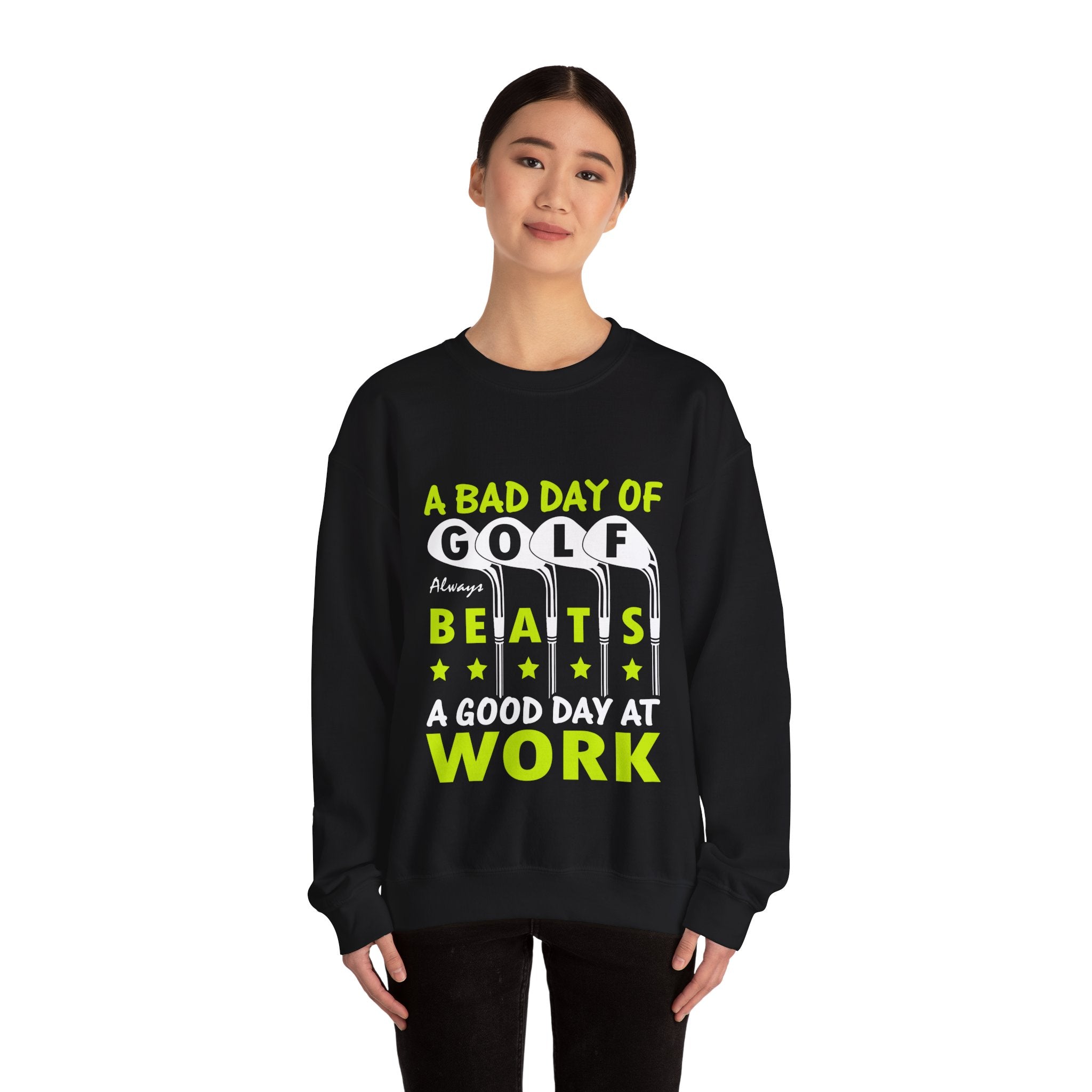 A Bad Day Of Gold Always Beats A Good Day At Work Unisex Heavy Blend Crewneck Sweatshirt