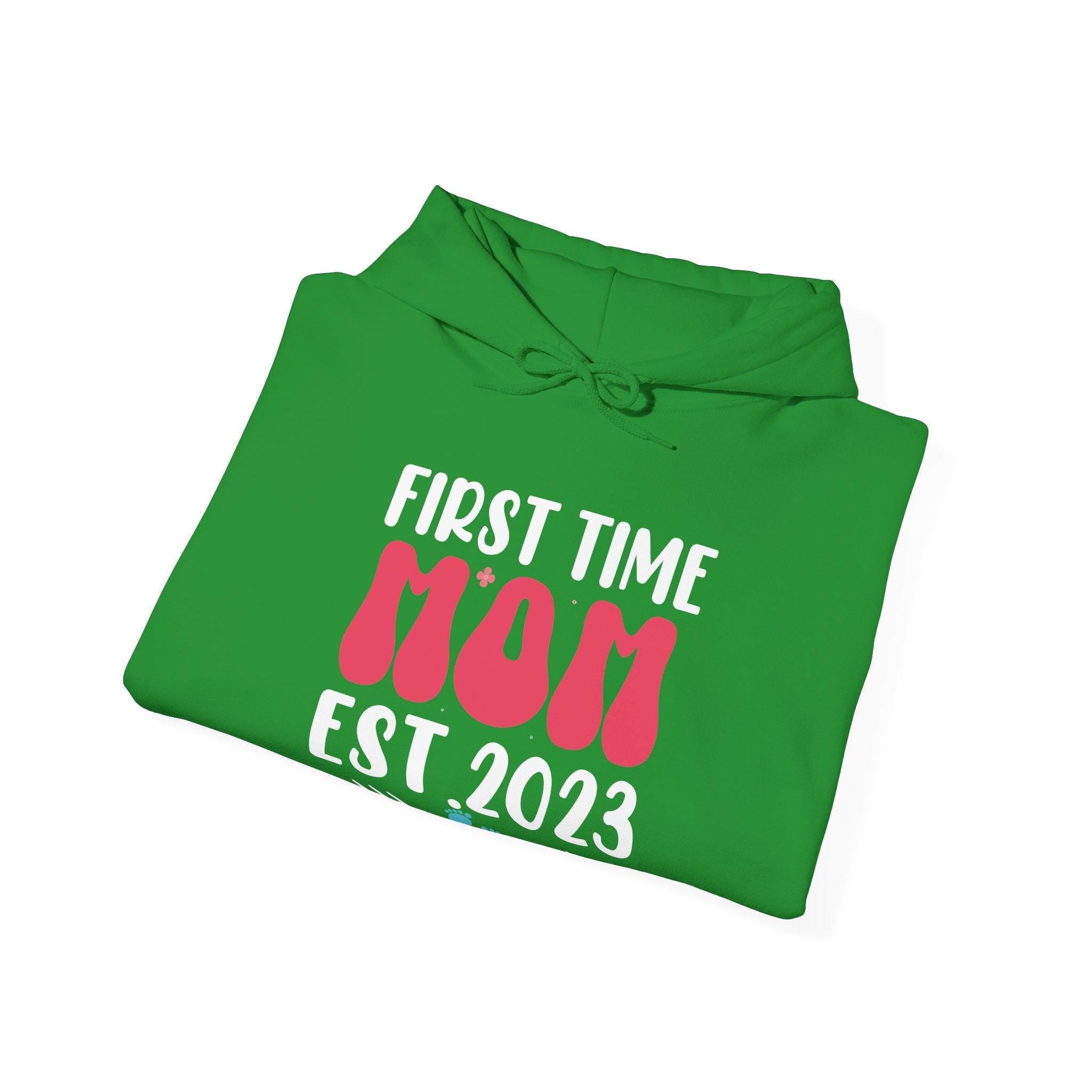 First Time Mom Established 2023 Unisex Heavy Blend Hooded Sweatshirt