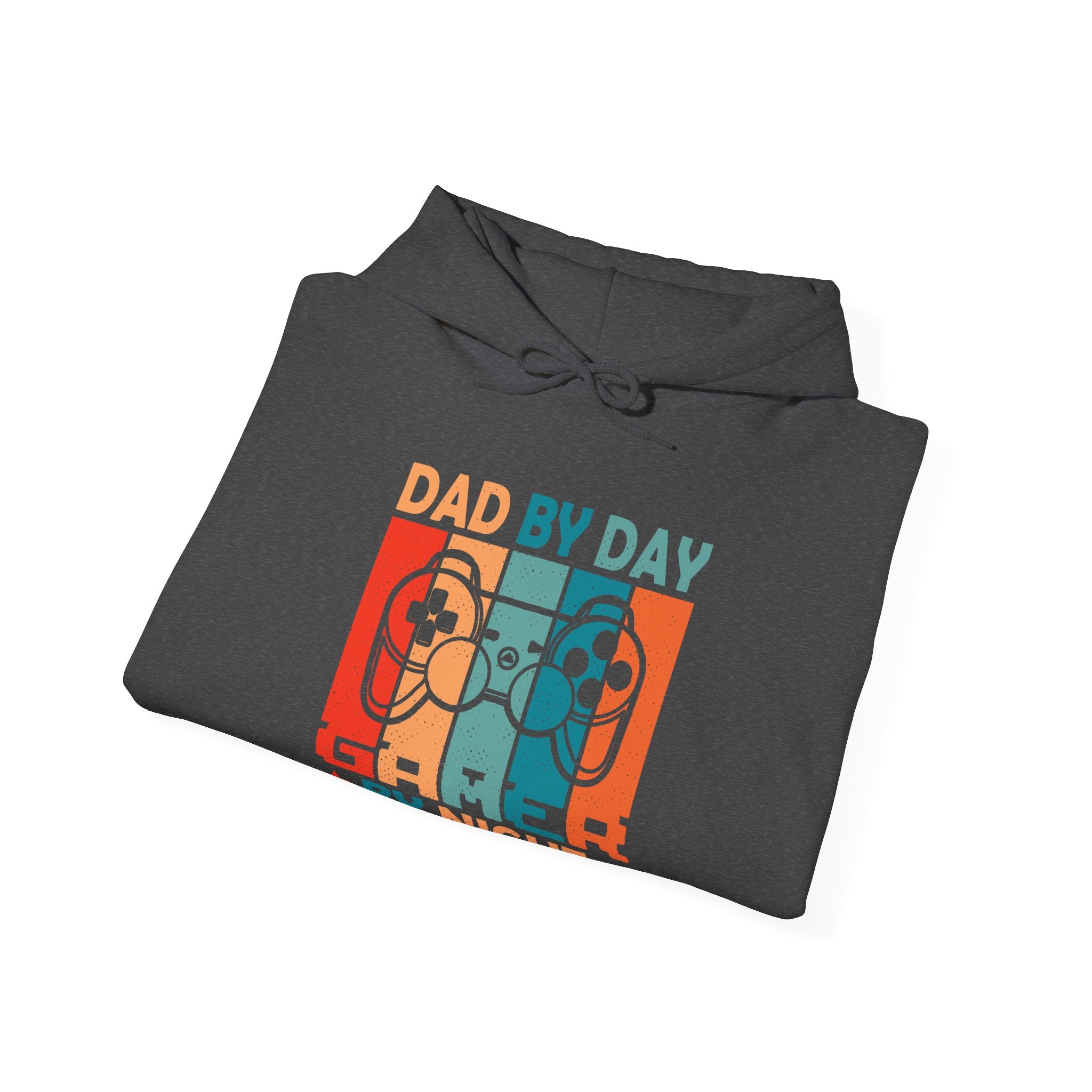Dad By Day Gamer By Night Unisex Heavy Blend Hooded Sweatshirt