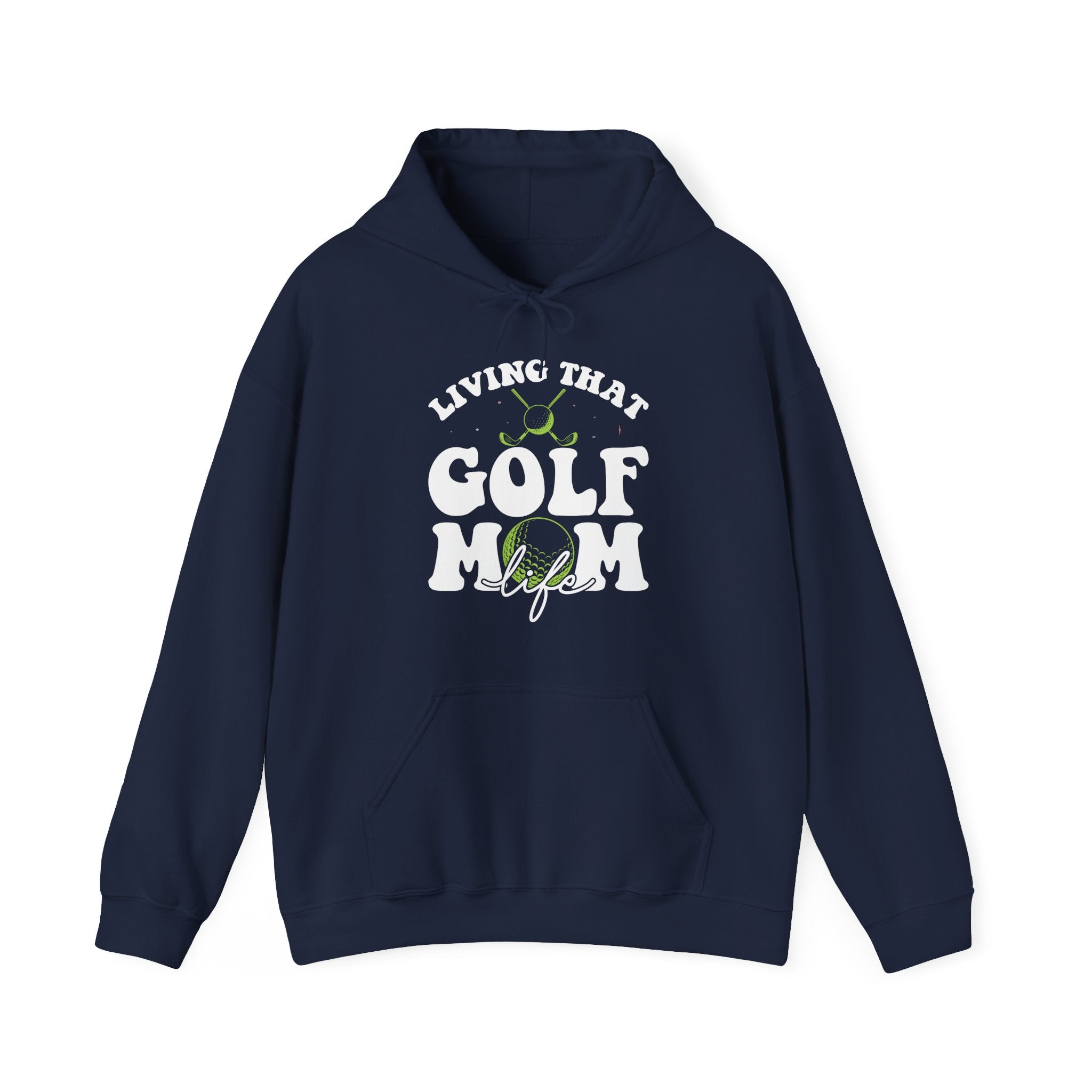 Living That Golf Mom Life Blend Unisex Heavy Hooded Sweatshirt
