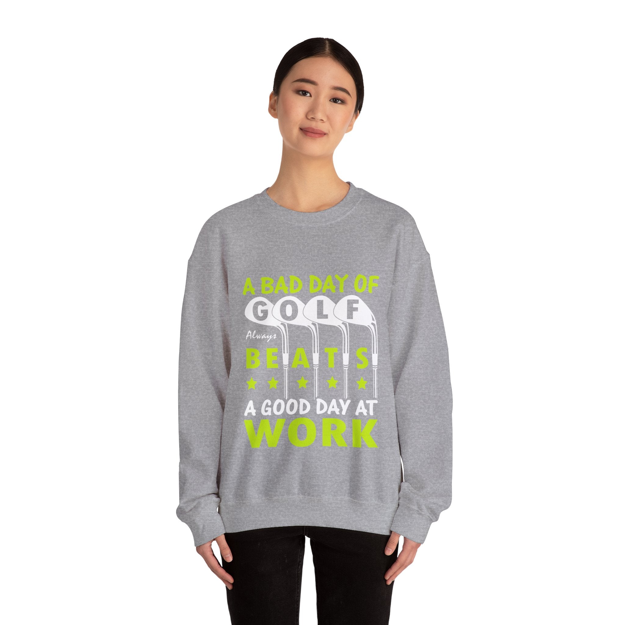 A Bad Day Of Gold Always Beats A Good Day At Work Unisex Heavy Blend Crewneck Sweatshirt