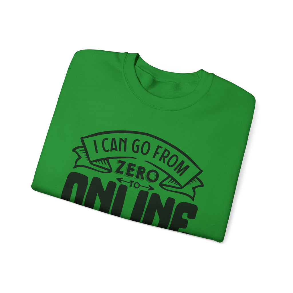 I Can Go From Zero To Online Detective In 3.5 Seconds Unisex Heavy Blend Crewneck Sweatshirt