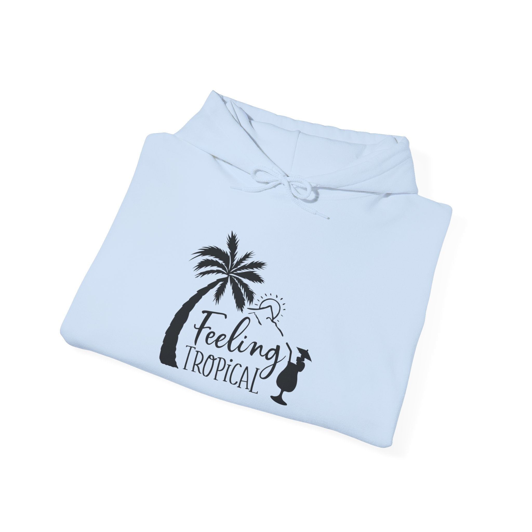 Feeling Tropical Unisex Heavy Blend Hooded Sweatshirt for Cozy Comfort