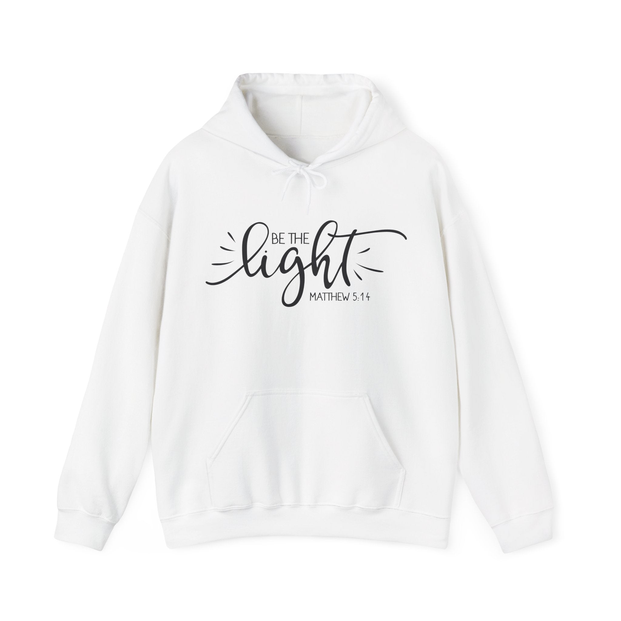 Be The Light Matthew 5 14 Unisex Heavy Blend Hooded Sweatshirt for Comfort and Warmth