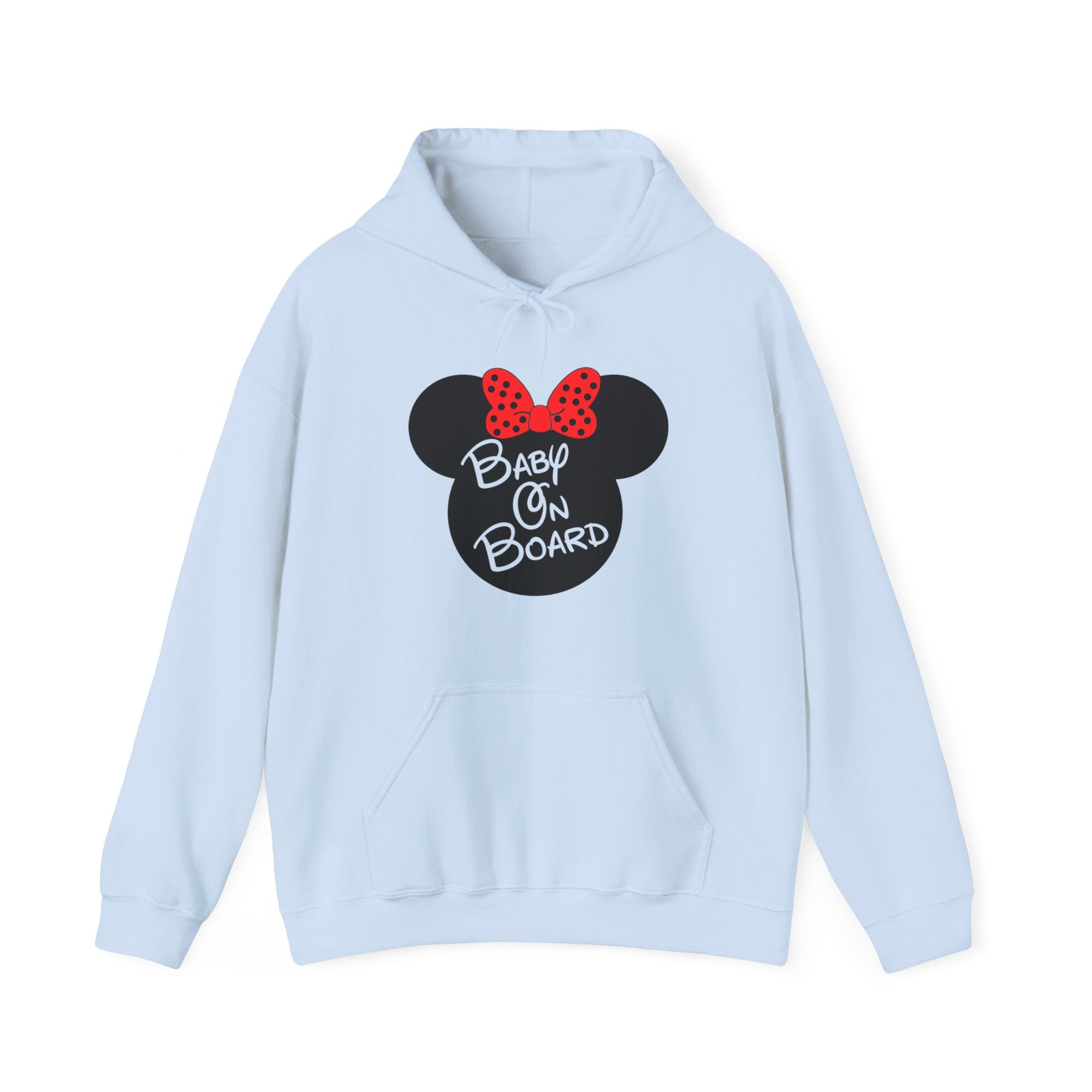Baby On Board Mouse Ears Unisex Heavy Blend Hooded Sweatshirt