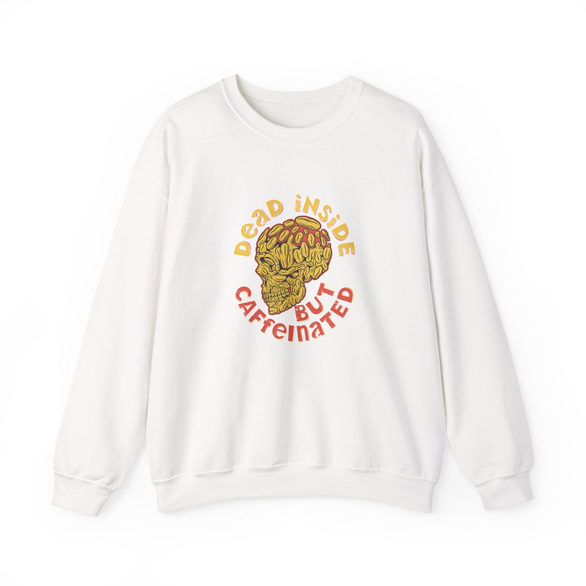 Dead Inside But Caffeinated Unisex Heavy Blend Crewneck Sweatshirt