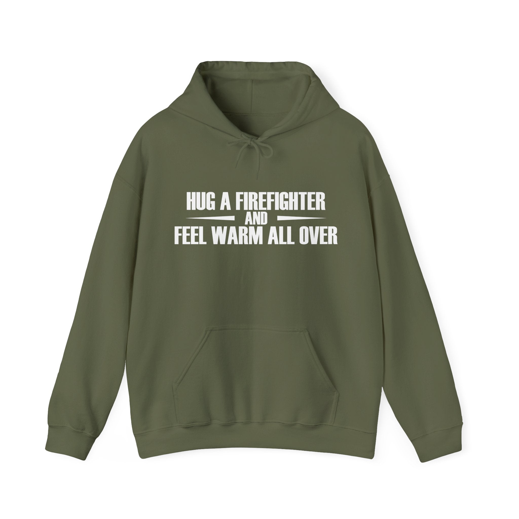 Hug A Firefighter Unisex Heavy Blend Hooded Sweatshirt For Ultimate Warmth