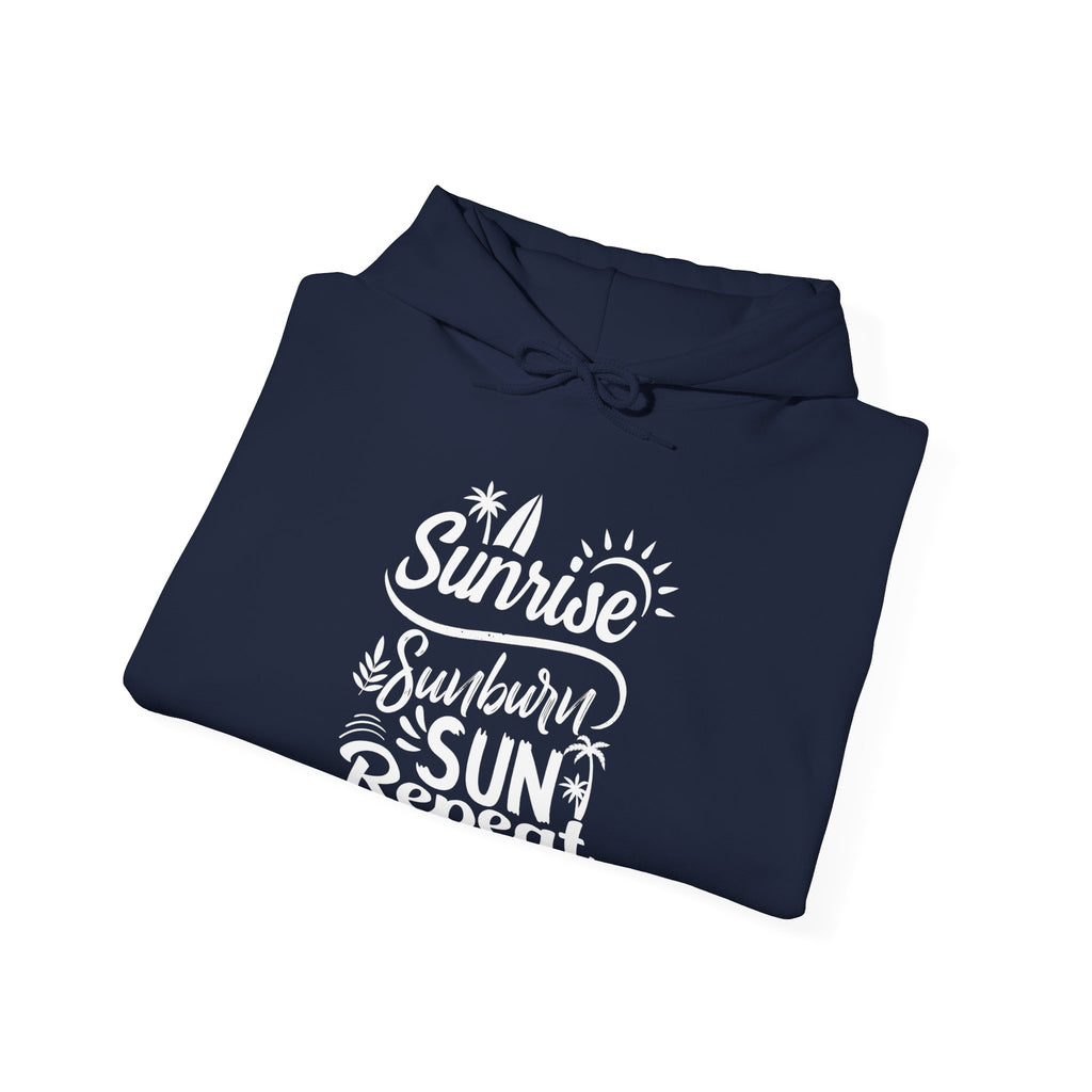 Sunrise Sunburn Sun Repeat Unisex Heavy Blend Hooded Sweatshirt