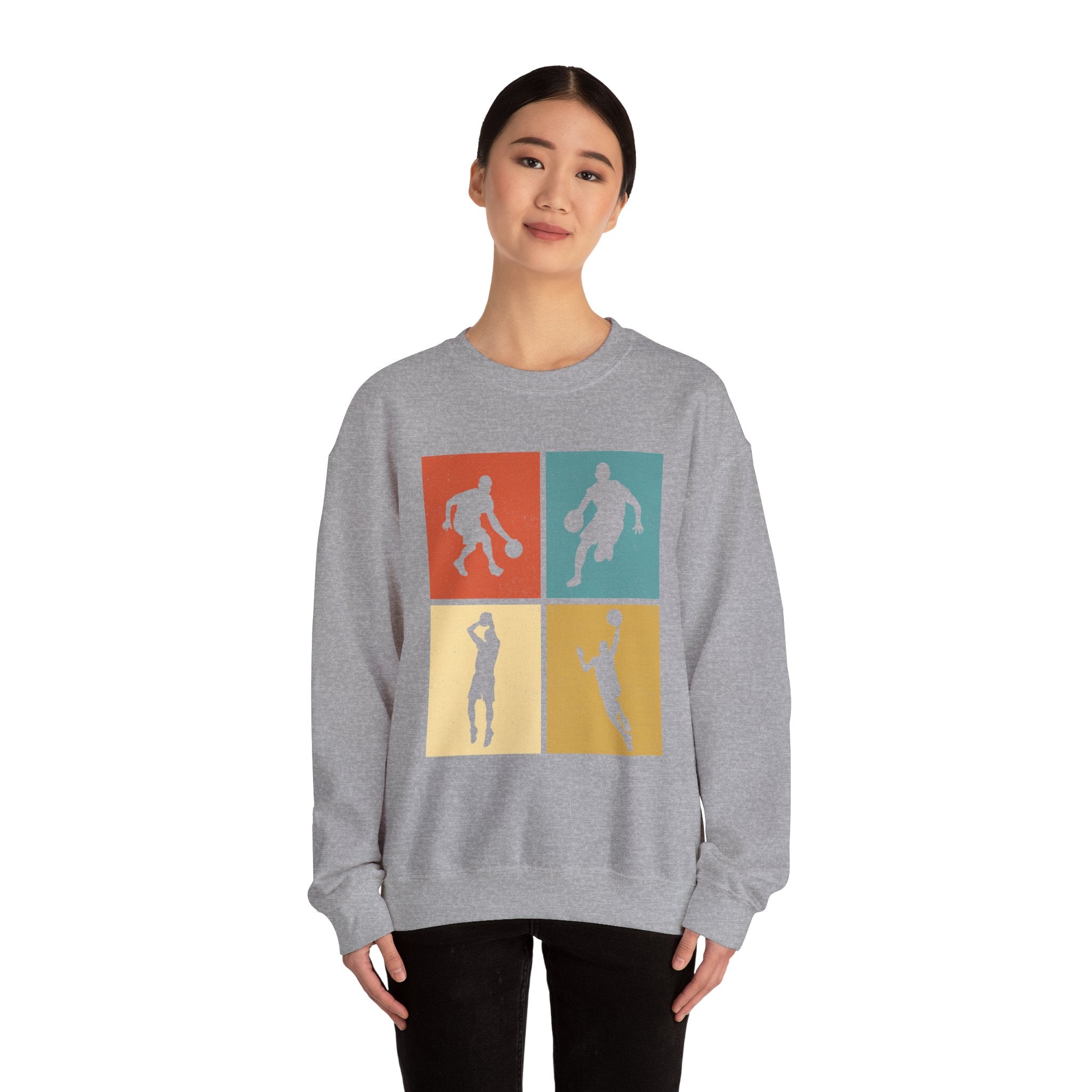 Different Basketball Positions Unisex Heavy Blend Crewneck Sweatshirt