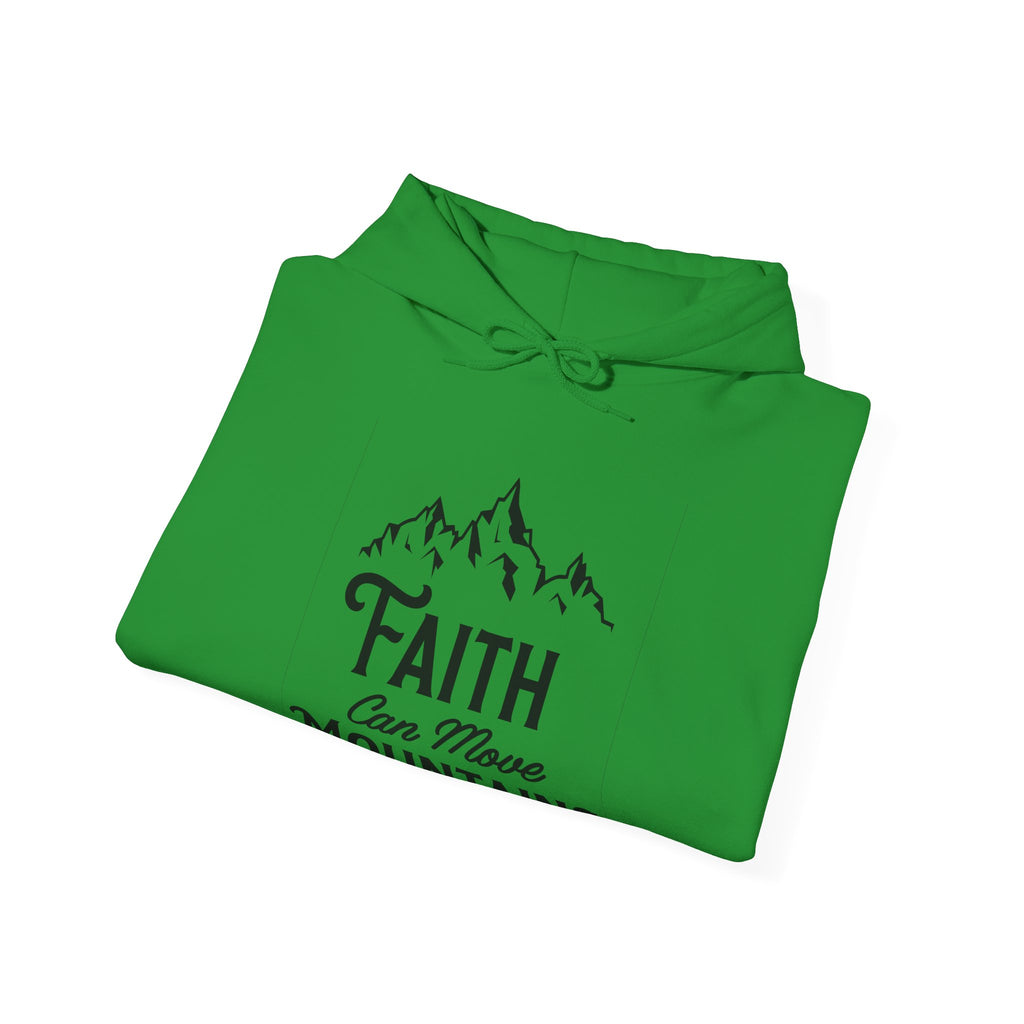 Faith Can Move Mountains Unisex Heavy Blend Hooded Sweatshirt