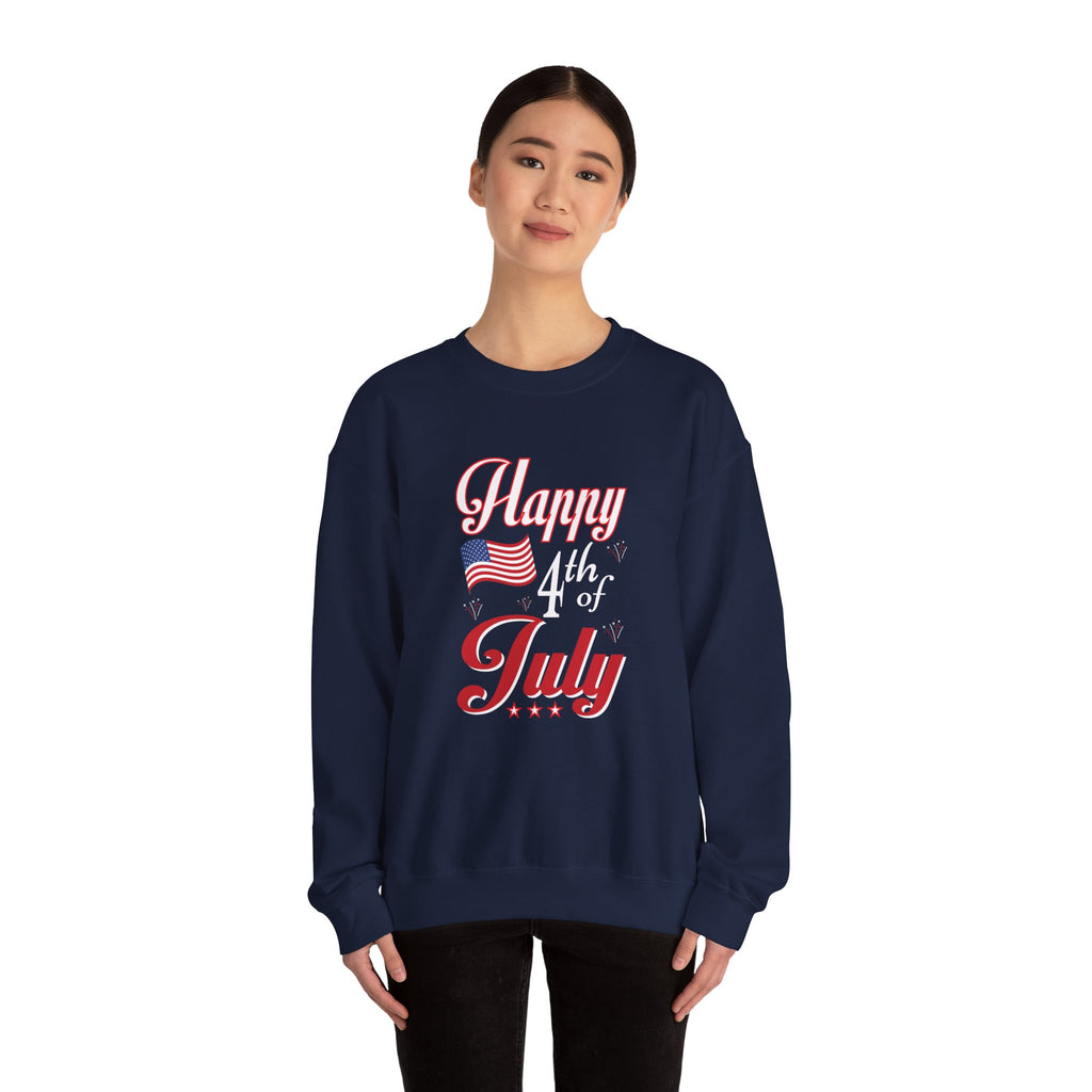 Happy 4th Of July Fireworks Unisex Heavy Blend Crewneck Sweatshirt