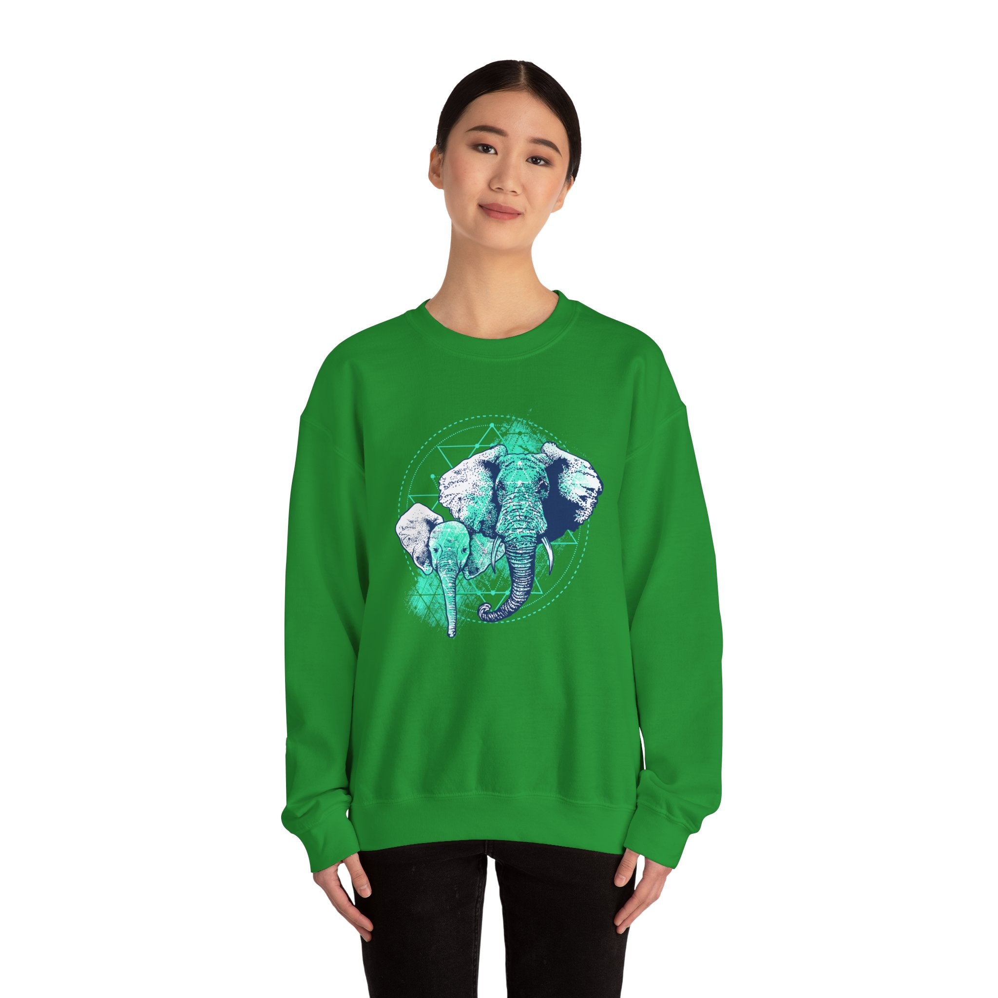 Elephant Unisex Heavy Blend Crewneck Sweatshirt for Ultimate Comfort and Style