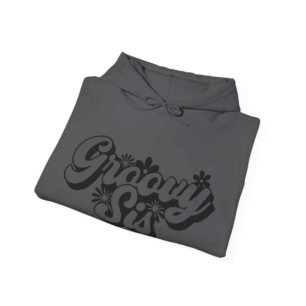 Groovy Sis Flowers Unisex Heavy Blend Hooded Sweatshirt for Ultimate Comfort