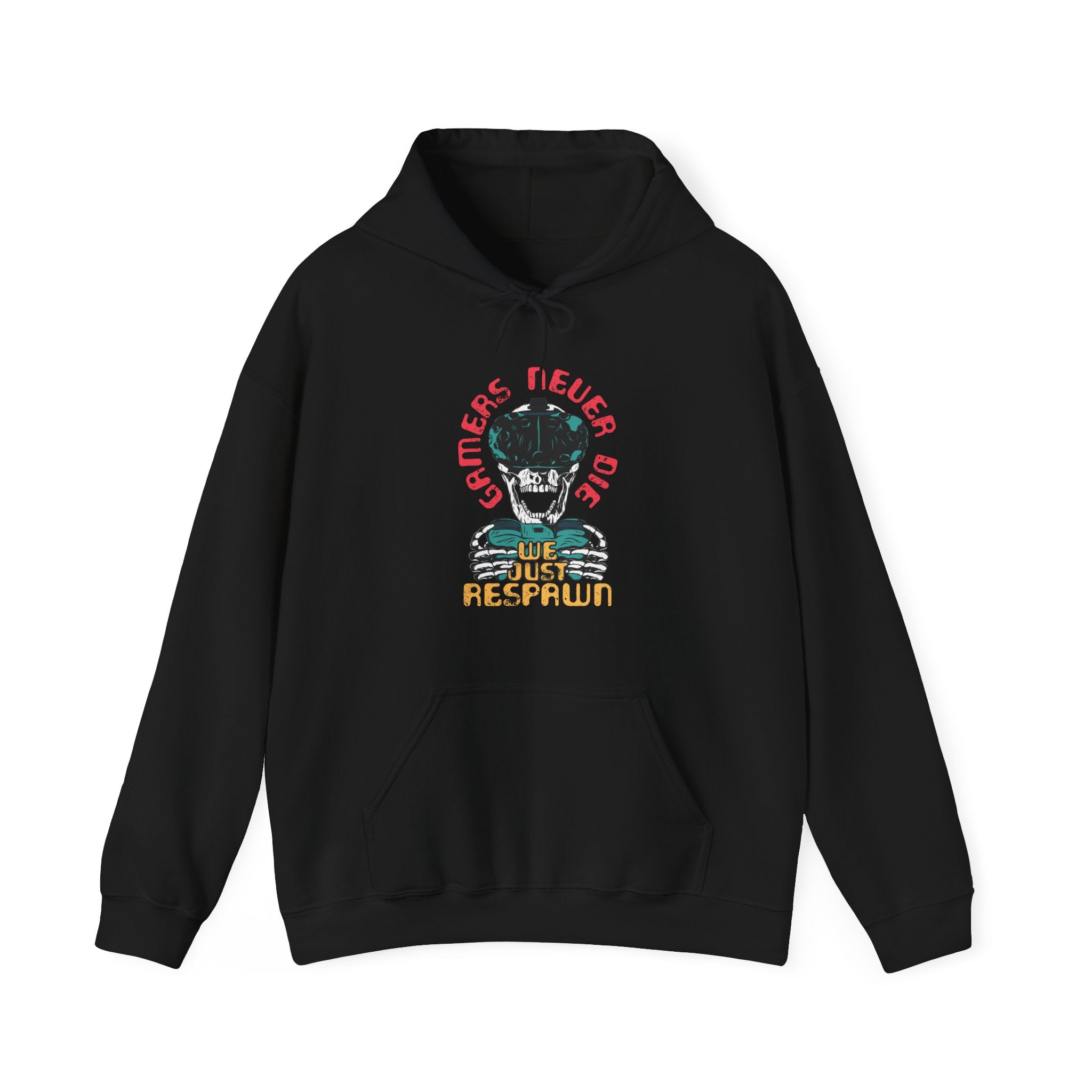 Gamers Never Die We Just Respawn Unisex Heavy Blend Hooded Sweatshirt