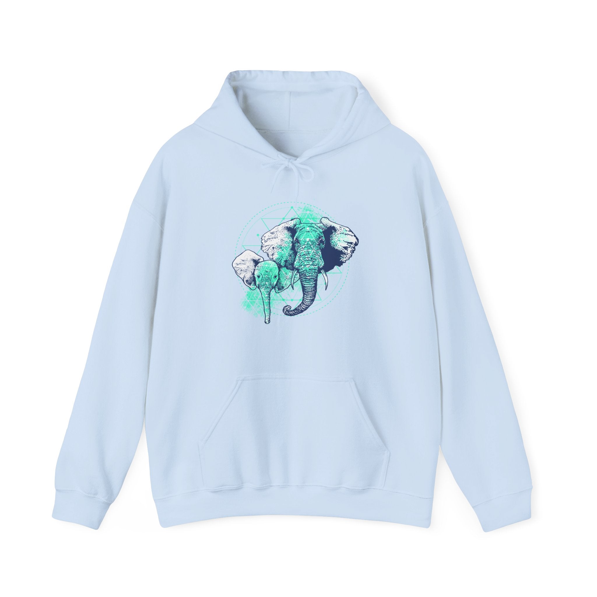 Elephant Unisex Heavy Blend Hooded Sweatshirt for Ultimate Comfort and Warmth