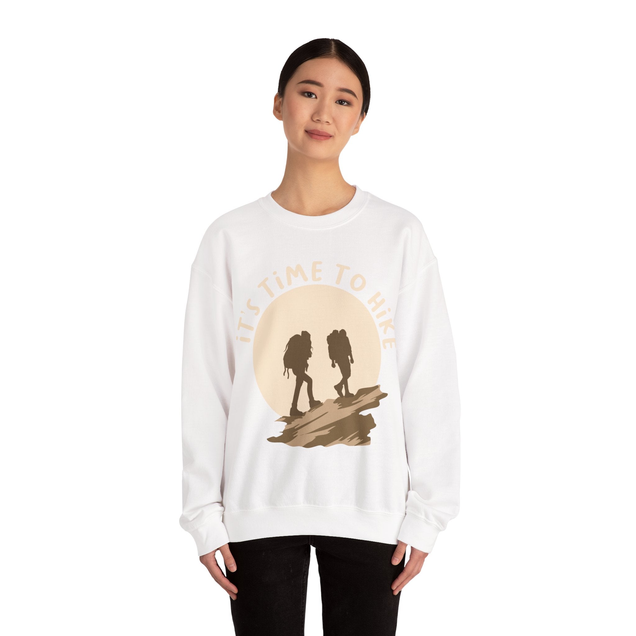 Its Time To Hike Unisex Heavy Blend Crewneck Sweatshirt For Ultimate Comfort