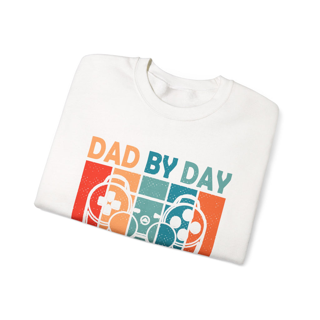 Dad By Day Gamer By Night Unisex Heavy Blend Crewneck Sweatshirt