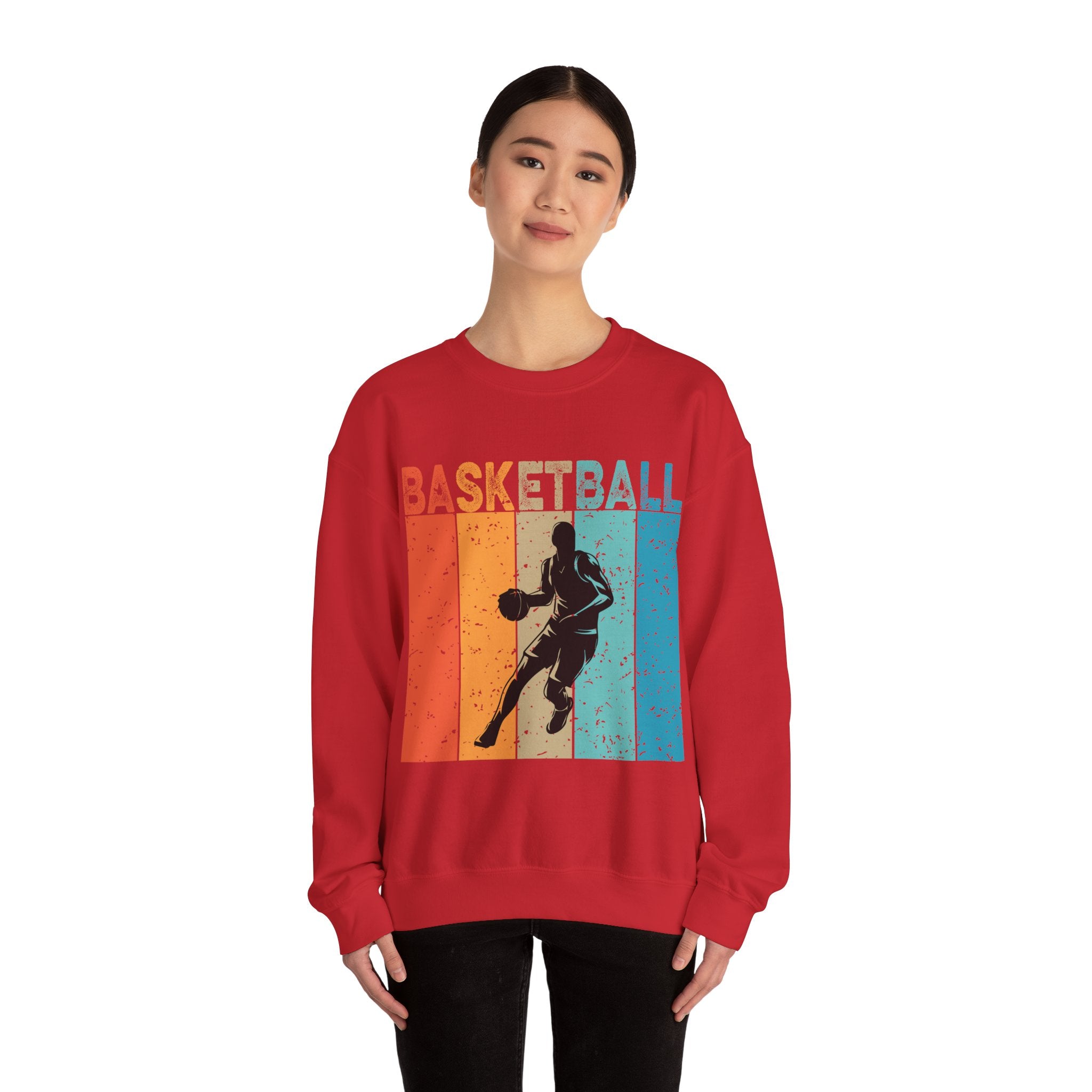 Basketball Man Unisex Heavy Blend Crewneck Sweatshirt for Ultimate Comfort