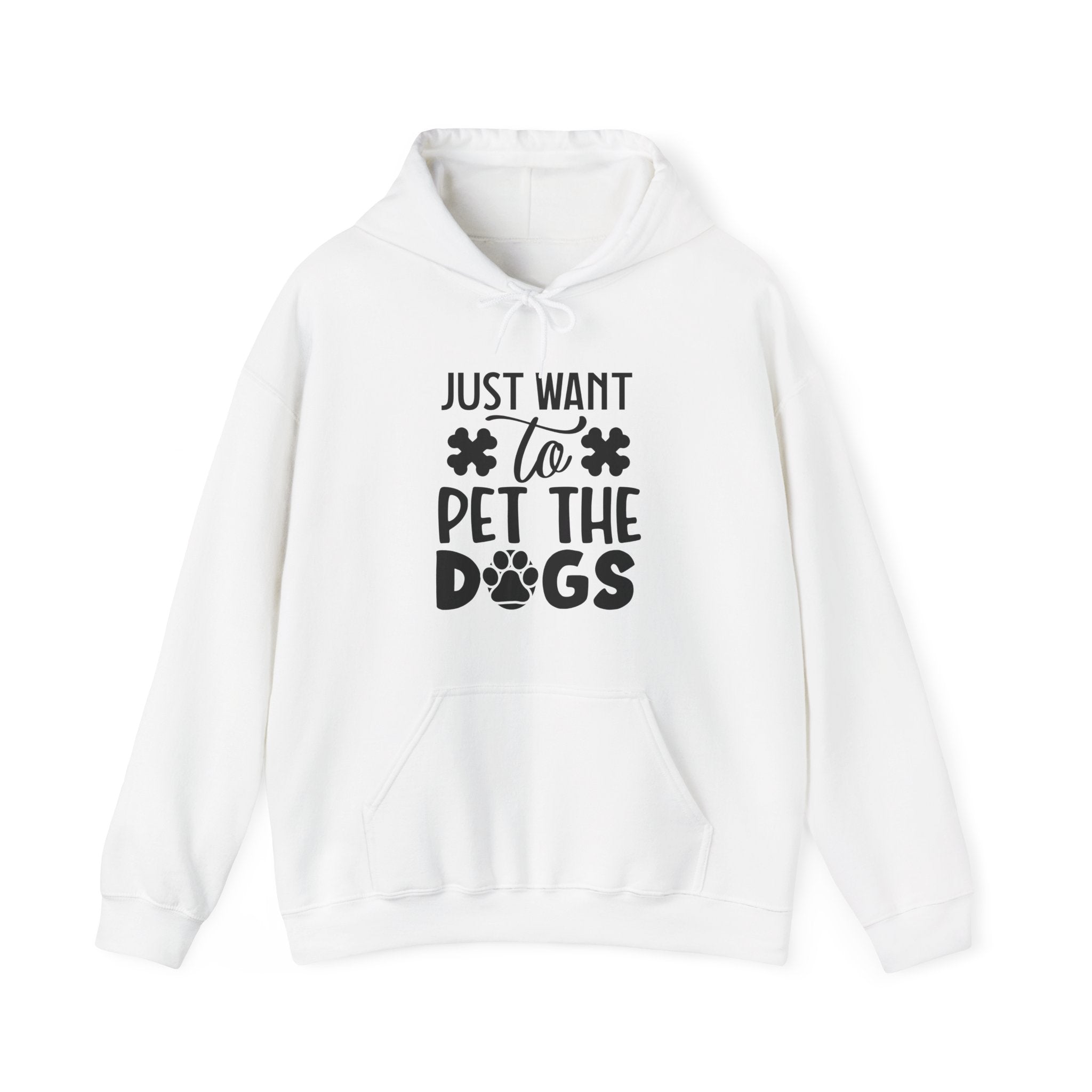 Just Want To Pet The Dogs Unisex Heavy Blend Hooded Sweatshirt