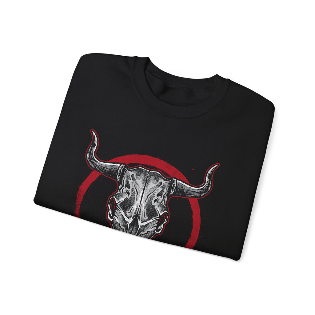 Bull Skull Unisex Heavy Blend Crewneck Sweatshirt for Ultimate Comfort