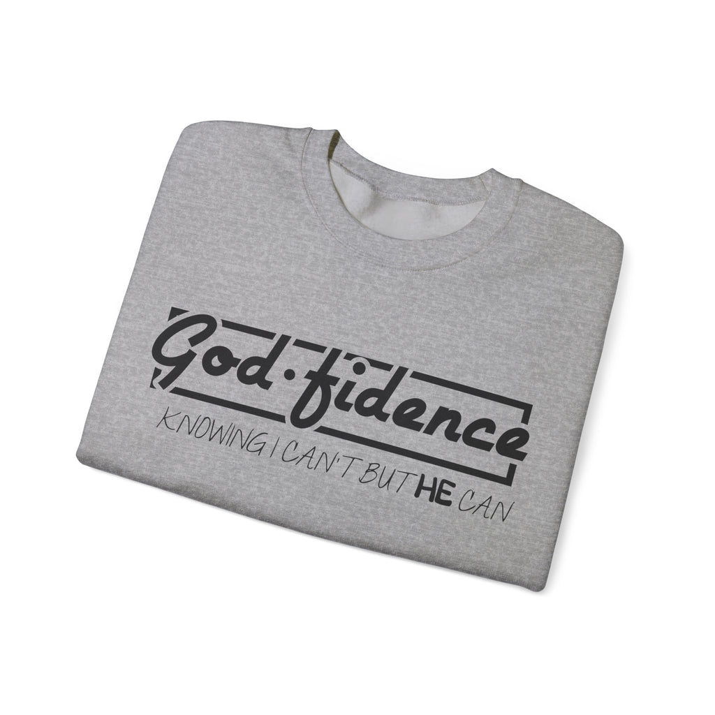God Fidence Unisex Heavy Blend Crewneck Sweatshirt for Ultimate Comfort and Style