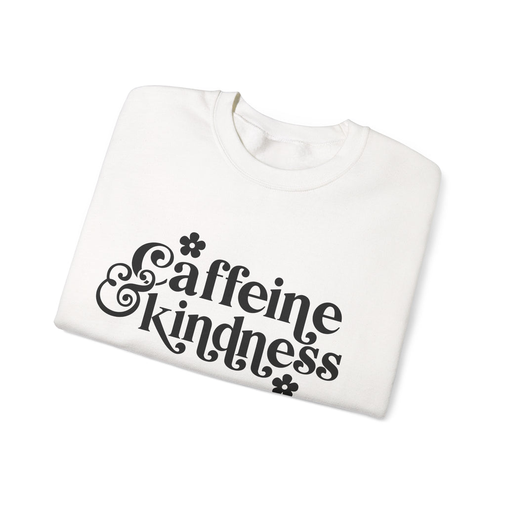 Caffeine And Kindness Unisex Heavy Blend Crewneck Sweatshirt