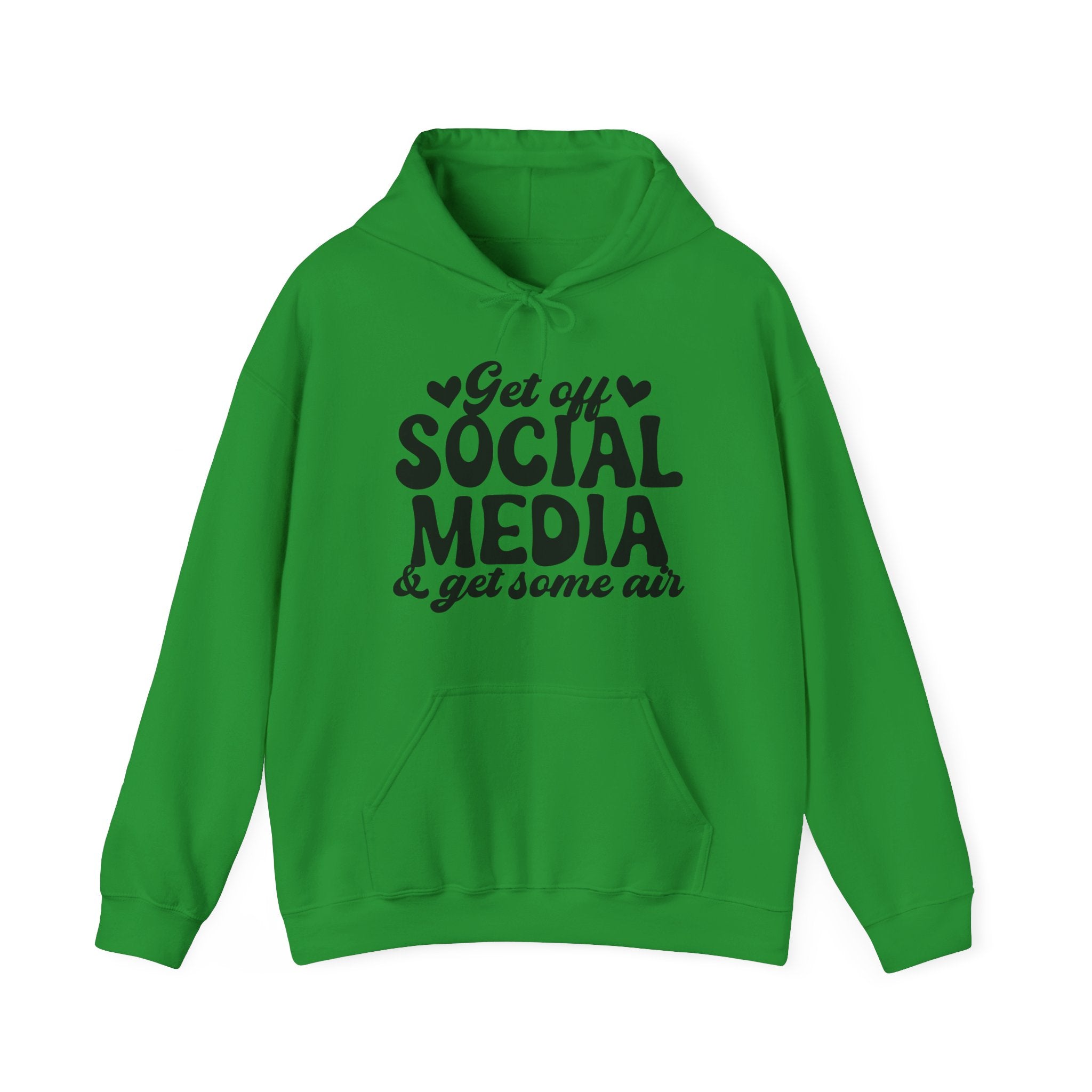 Get Off Social Media And Enjoy The Outdoors Unisex Heavy Blend Hooded Sweatshirt