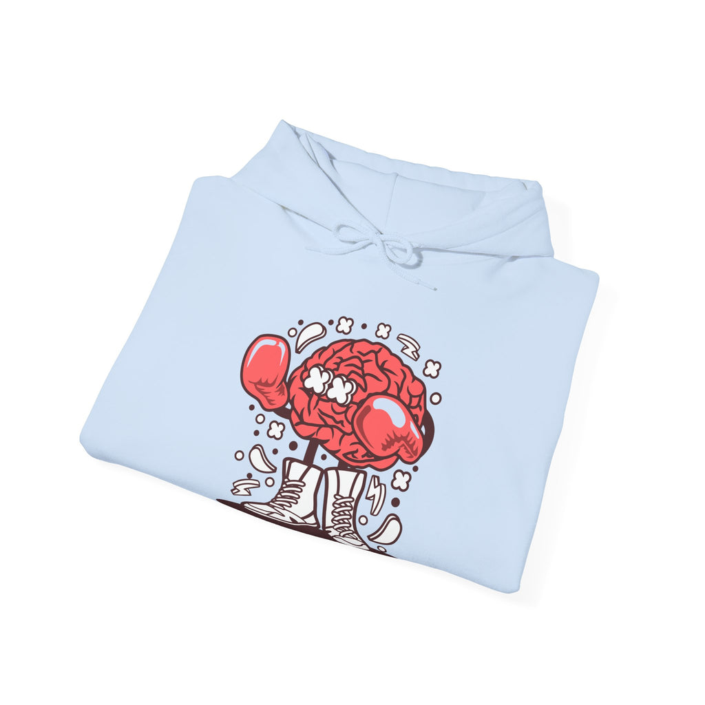 Brain Boxer Unisex Heavy Blend Hooded Sweatshirt for Ultimate Comfort and Warmth