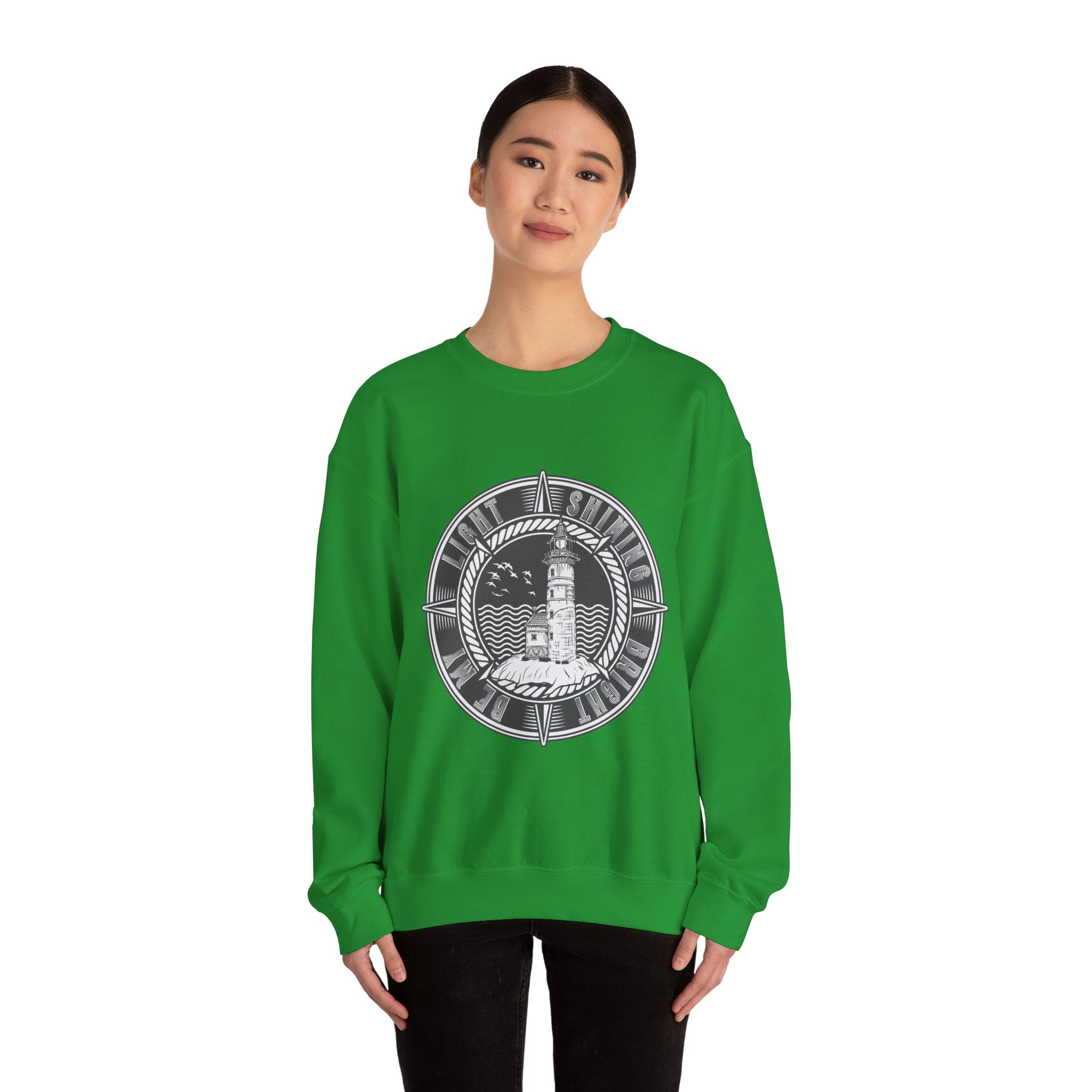 Be My Light Shining Bright Lighthouse Unisex Heavy Blend Crewneck Sweatshirt